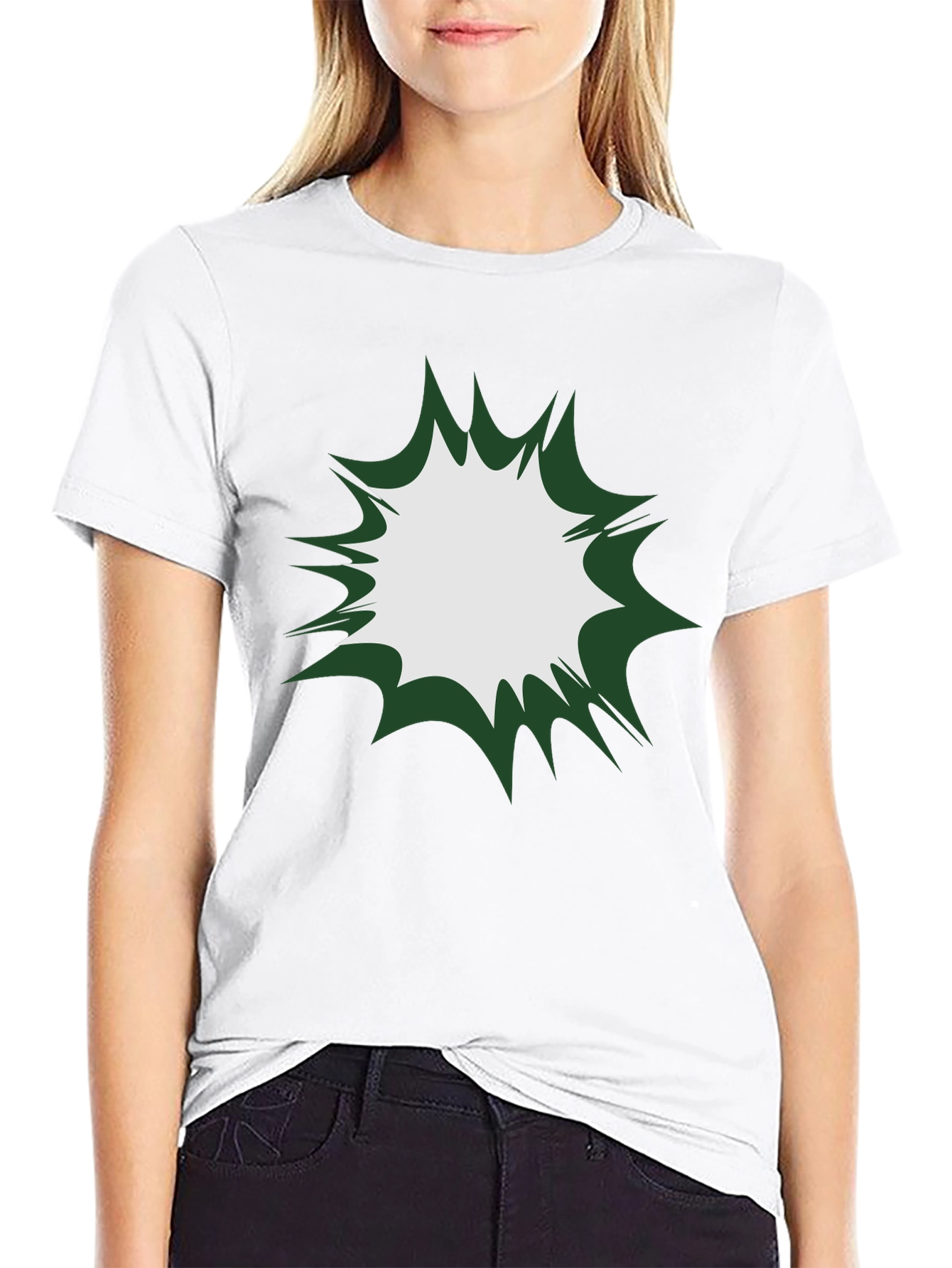 Mens Black T-Shirt - Exploding Graphic Design