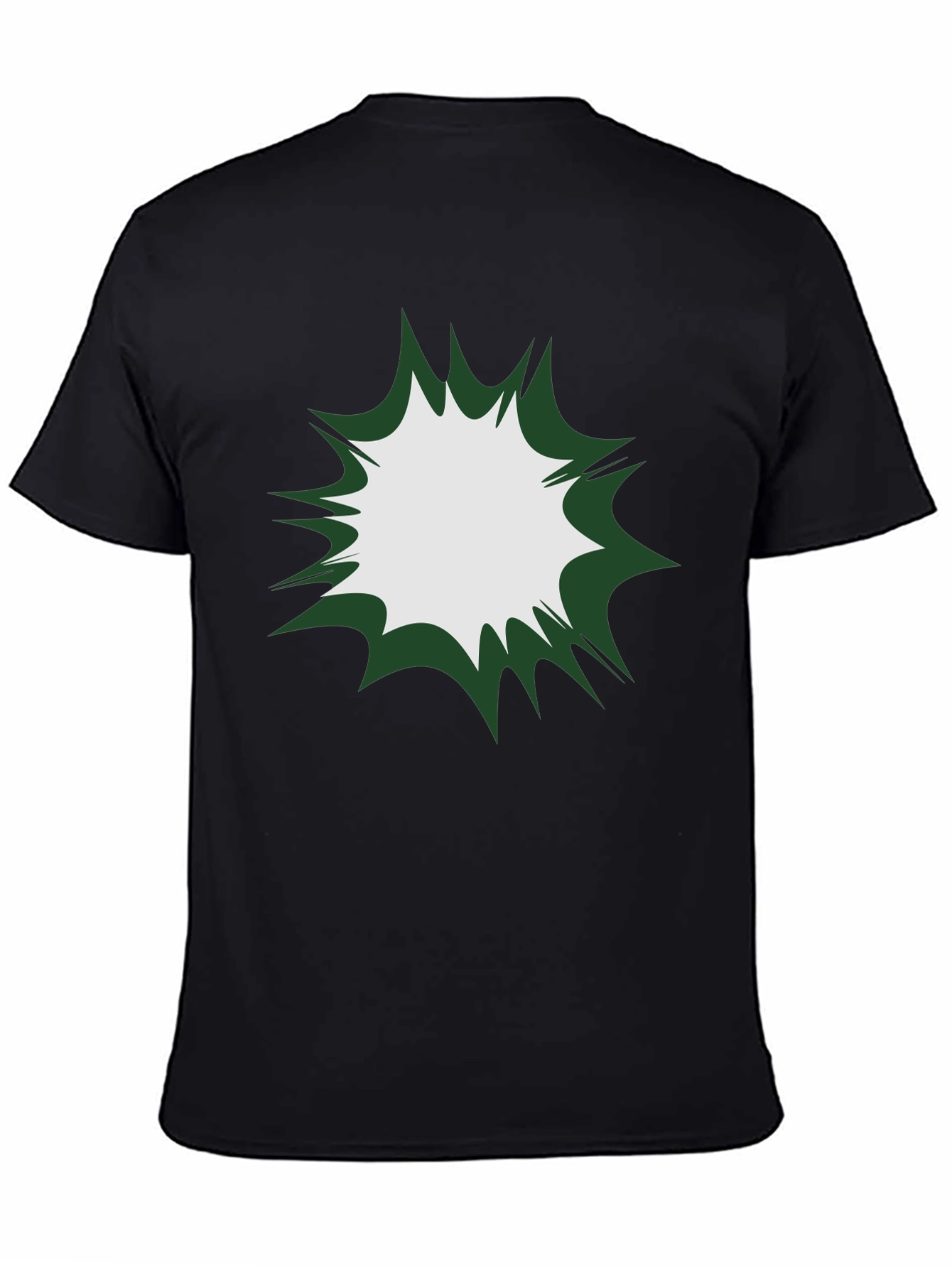 Mens Black T-Shirt - Exploding Graphic Design