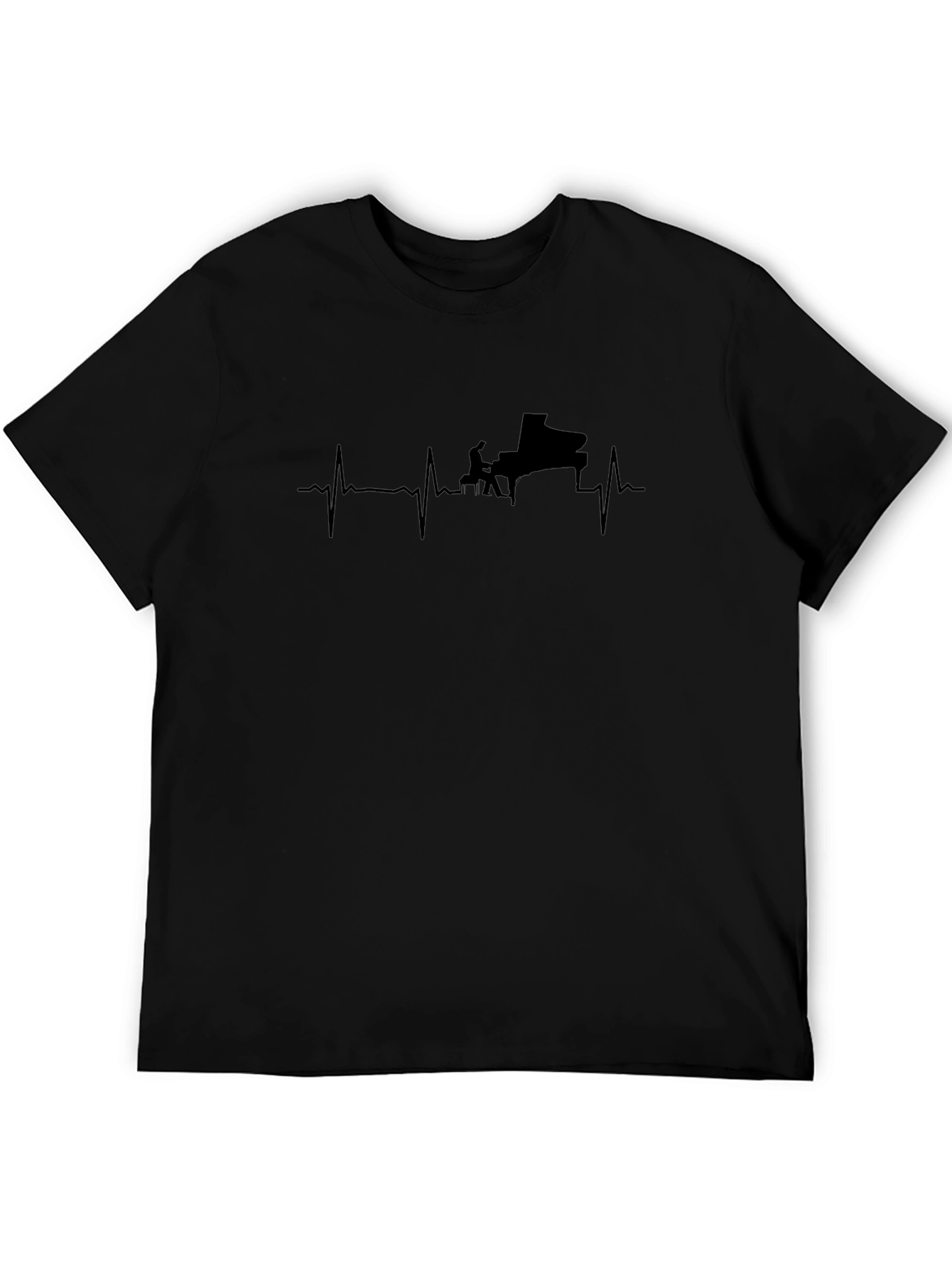Piano Heartbeat T-Shirt - Musician Tee