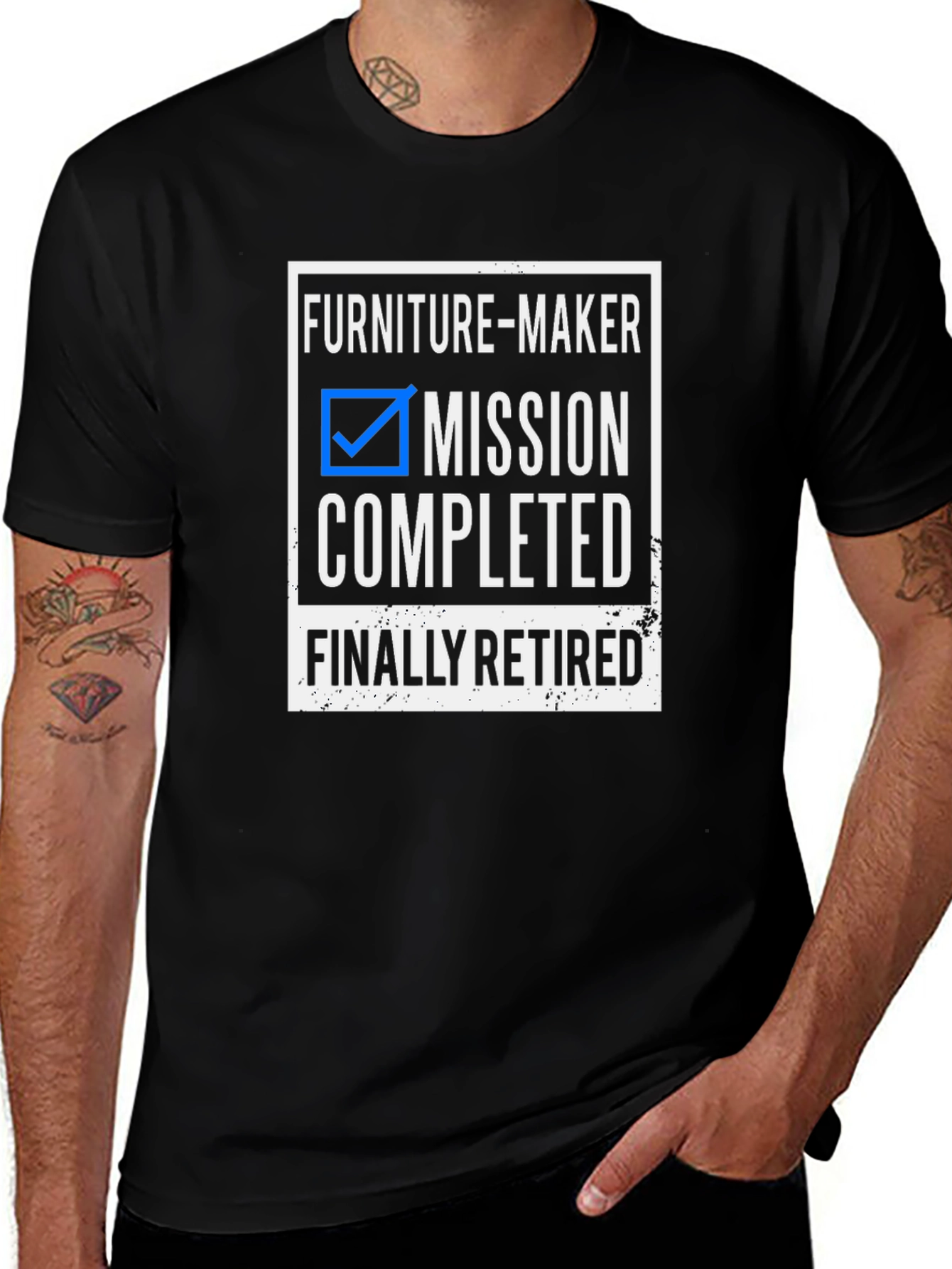 Furniture-Maker Mission Completed Retirement T-Shirt