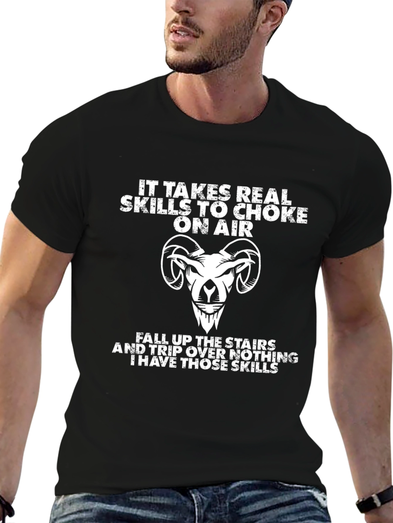 Funny Skills T-Shirt - Choke on Air