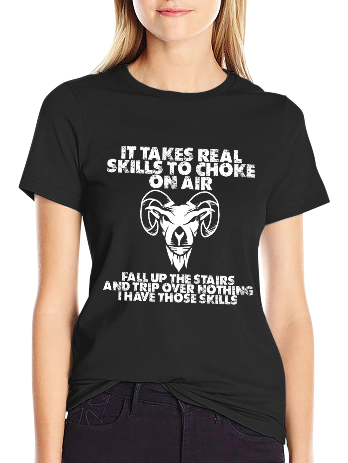 Funny Skills T-Shirt - Choke on Air