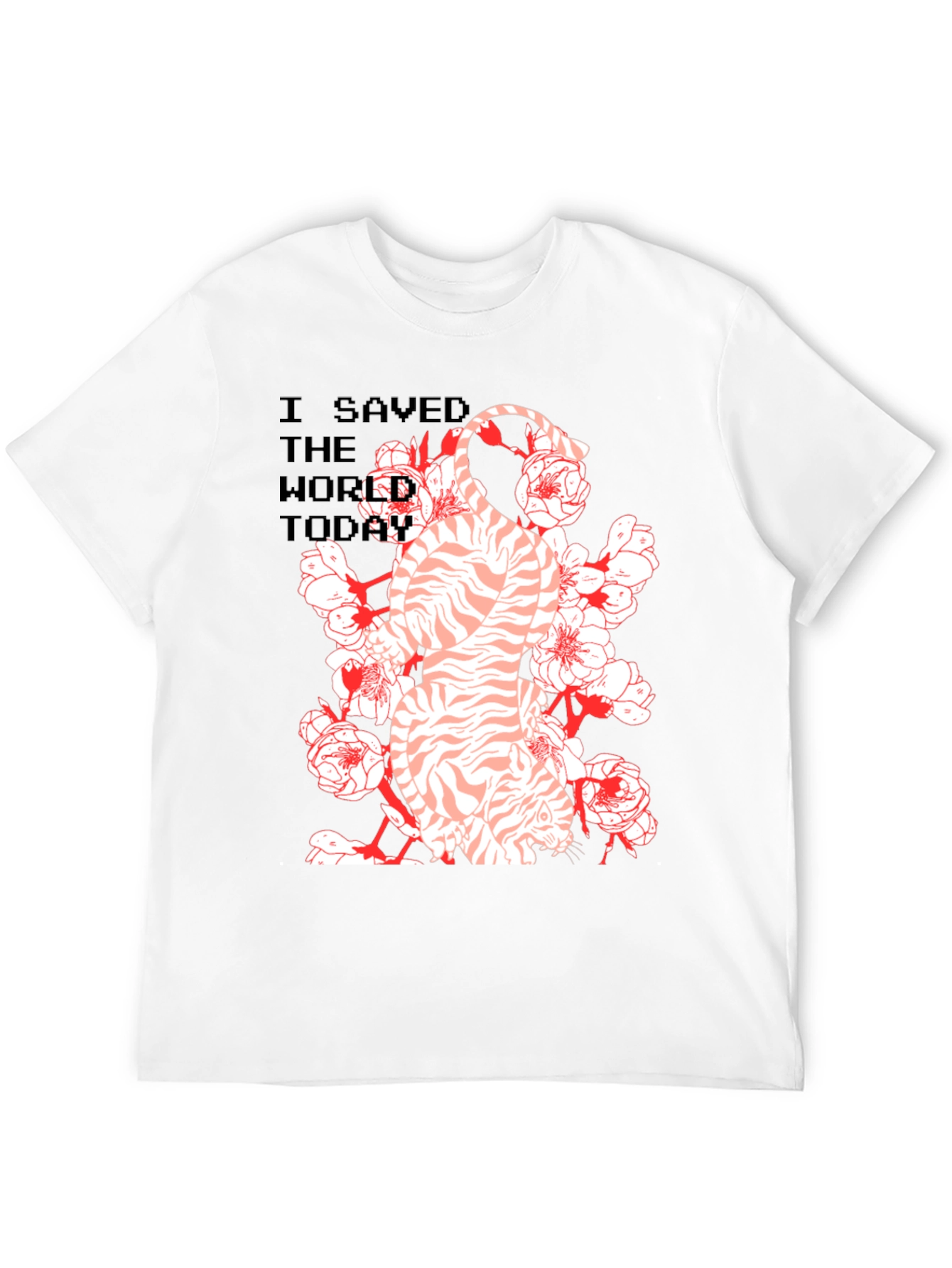 I Saved the World Today Black Graphic Tee