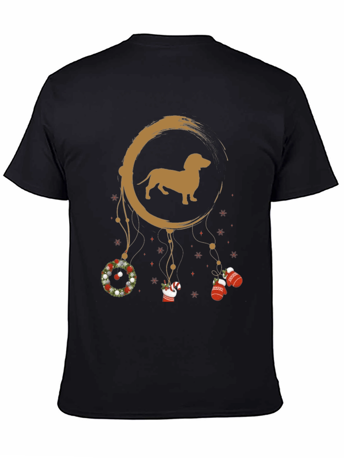 Dachshund Christmas Dreamcatcher T-Shirt – Festive Dog Lover Tee