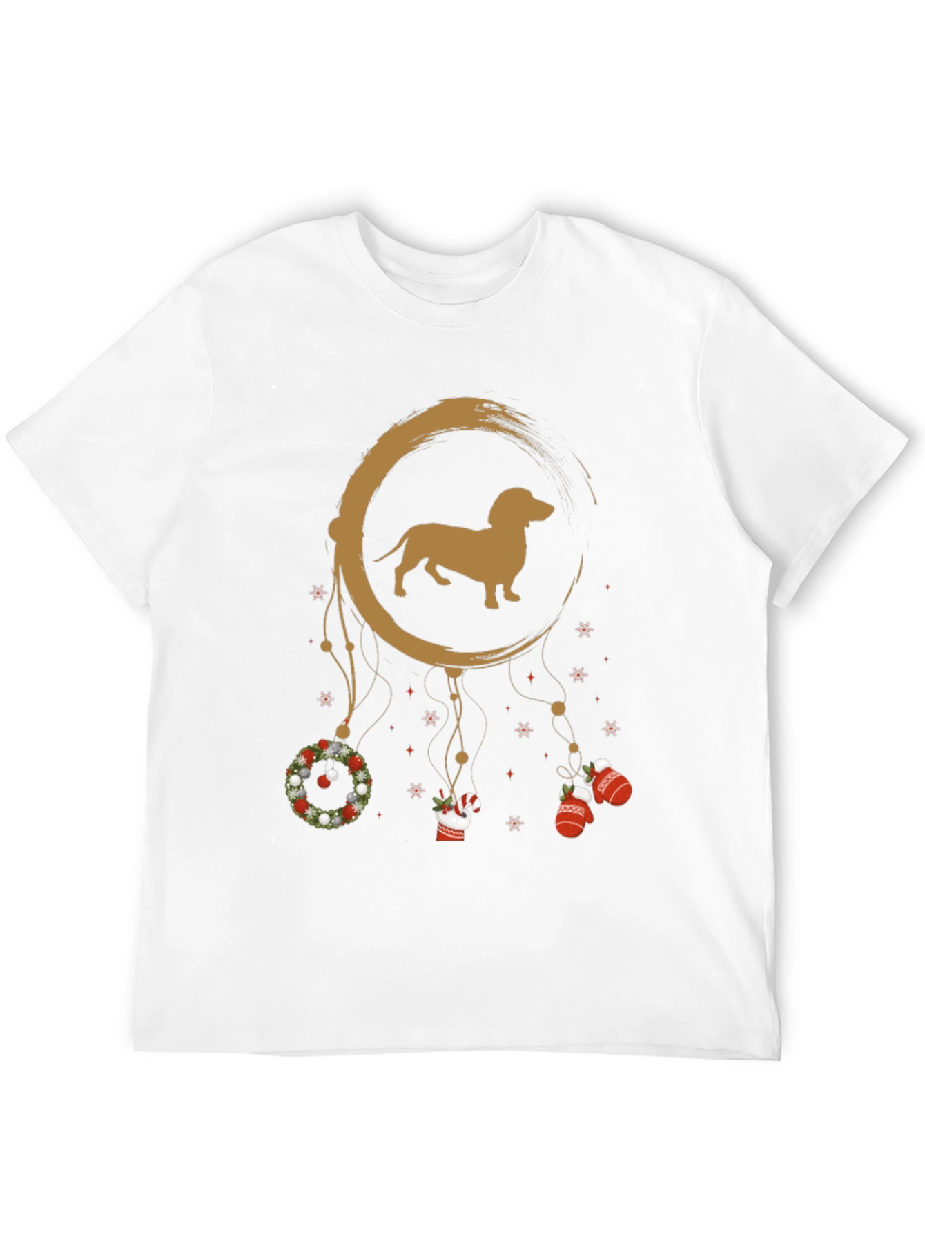 Dachshund Christmas Dreamcatcher T-Shirt – Festive Dog Lover Tee