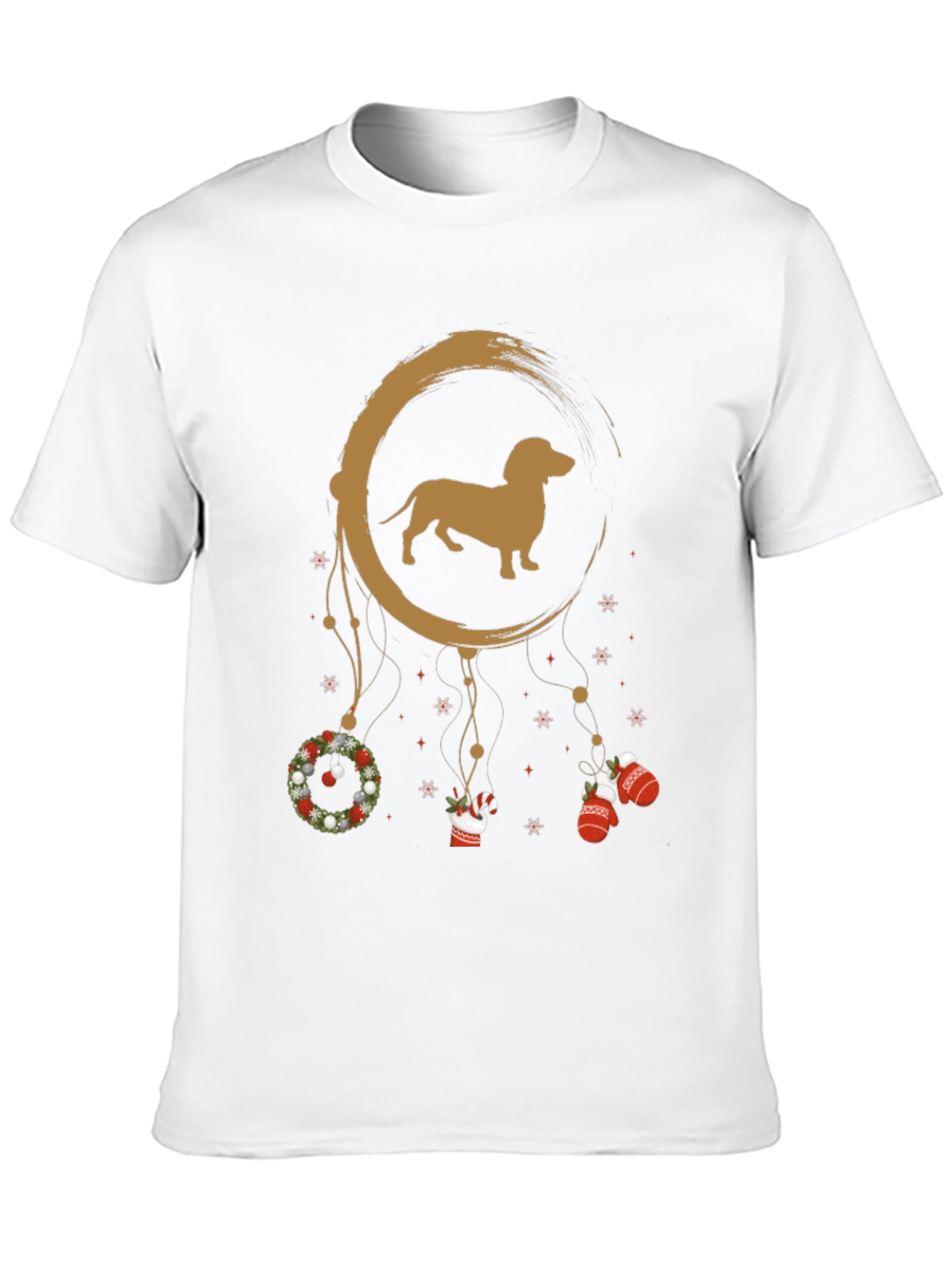 Dachshund Christmas Dreamcatcher T-Shirt – Festive Dog Lover Tee