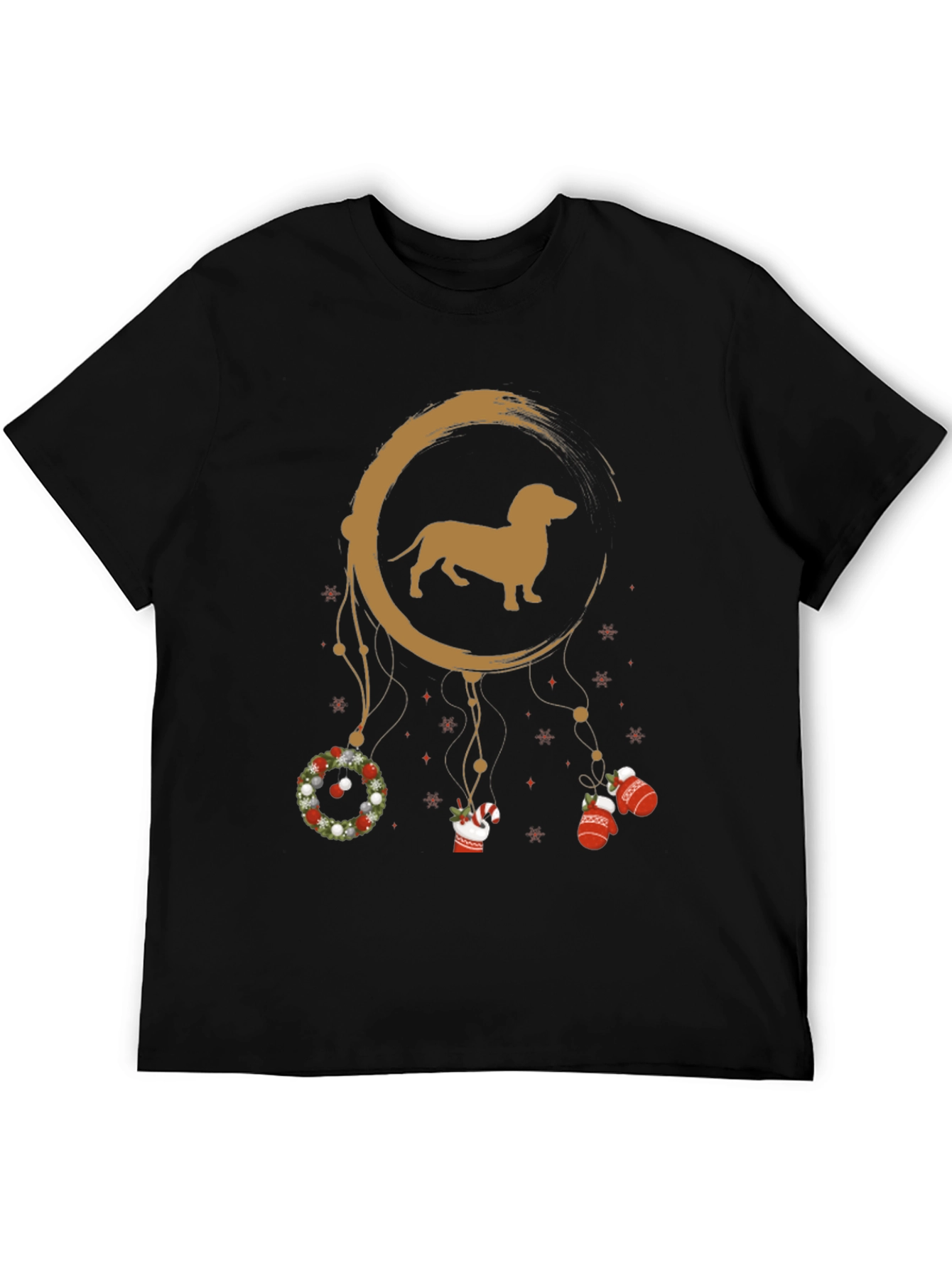 Dachshund Christmas Dreamcatcher T-Shirt – Festive Dog Lover Tee