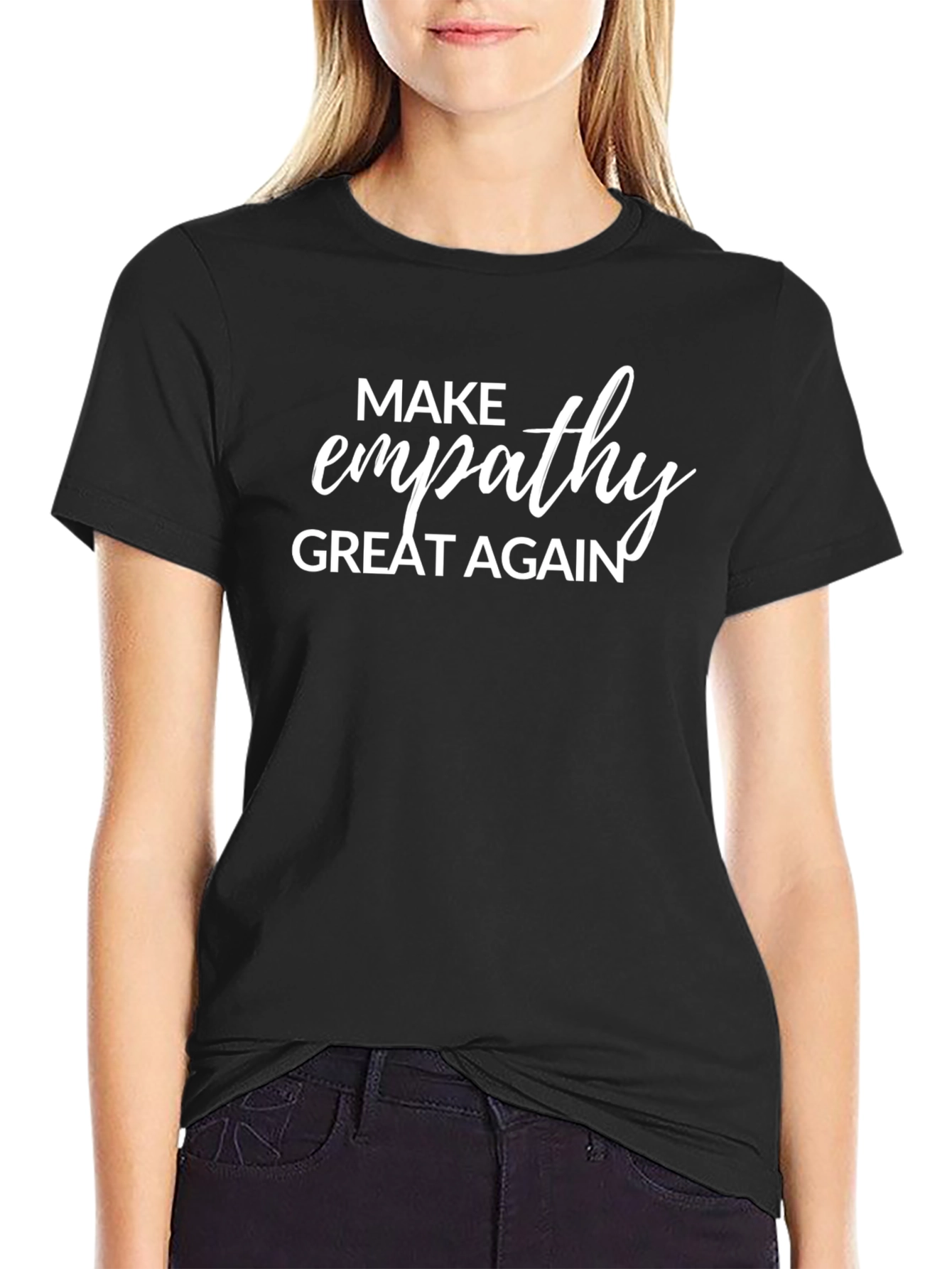 Empathy Great Again Graphic Tee - Black
