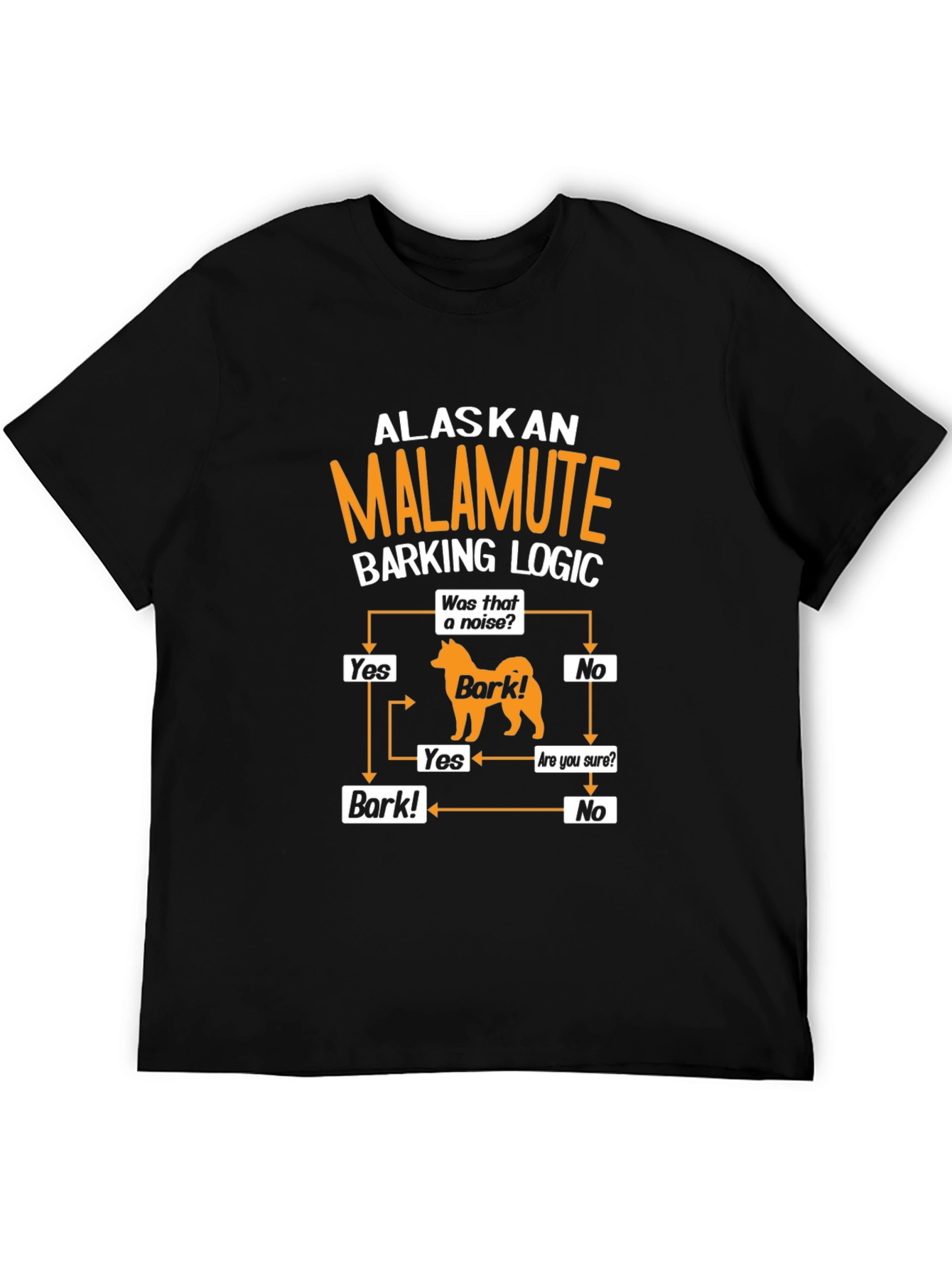 Alaskan Malamute Barking Logic T-Shirt