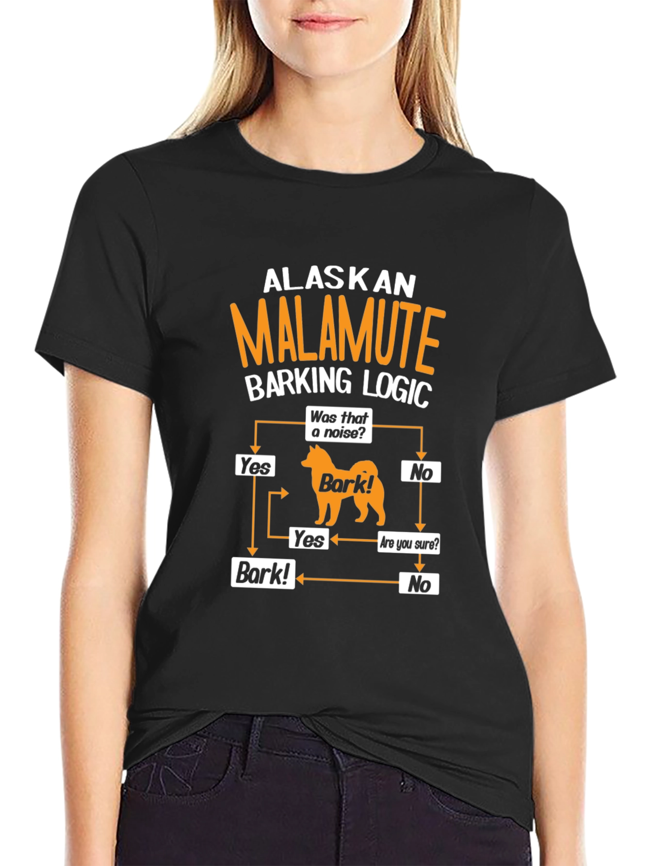 Alaskan Malamute Barking Logic T-Shirt