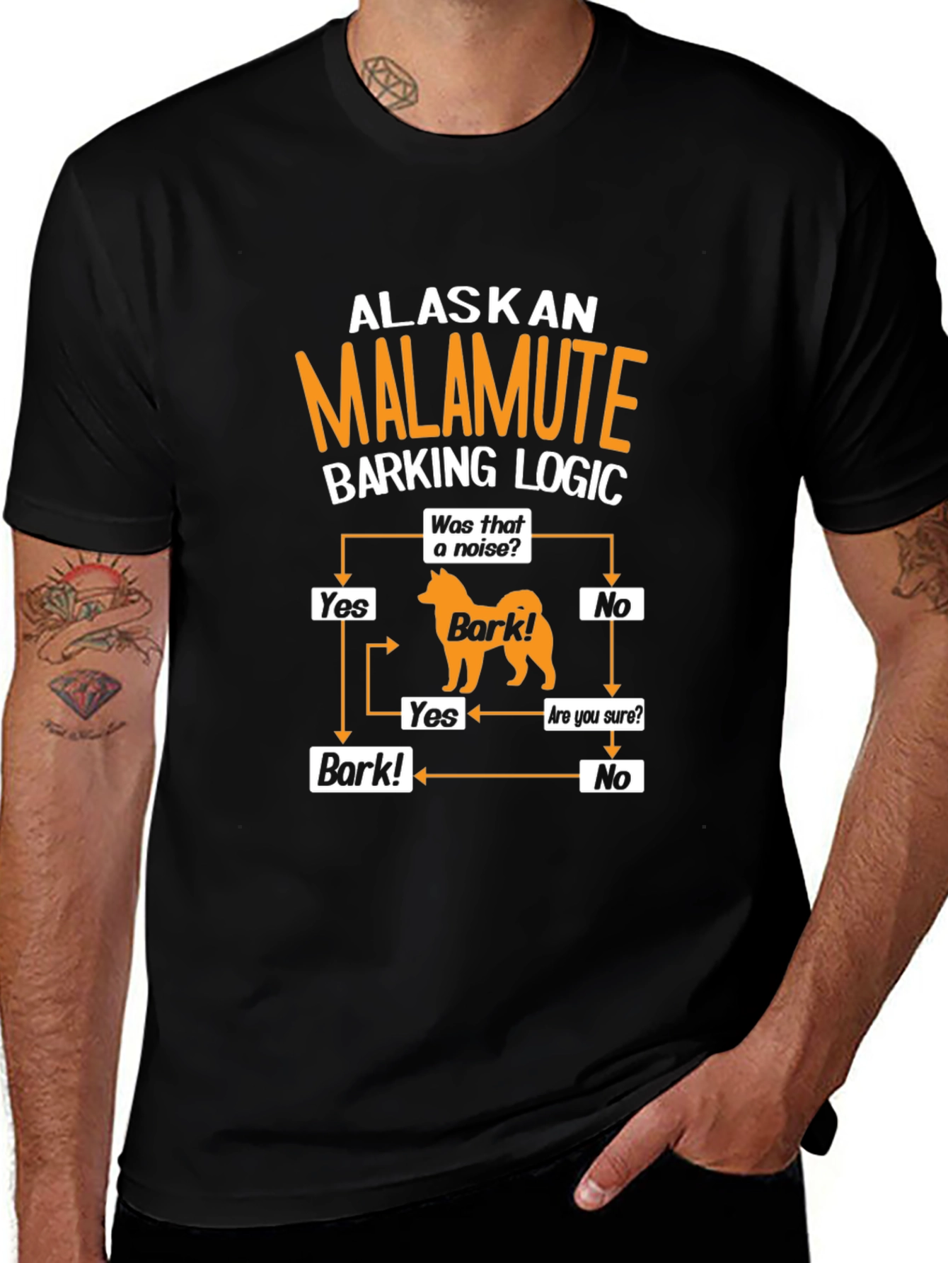 Alaskan Malamute Barking Logic T-Shirt