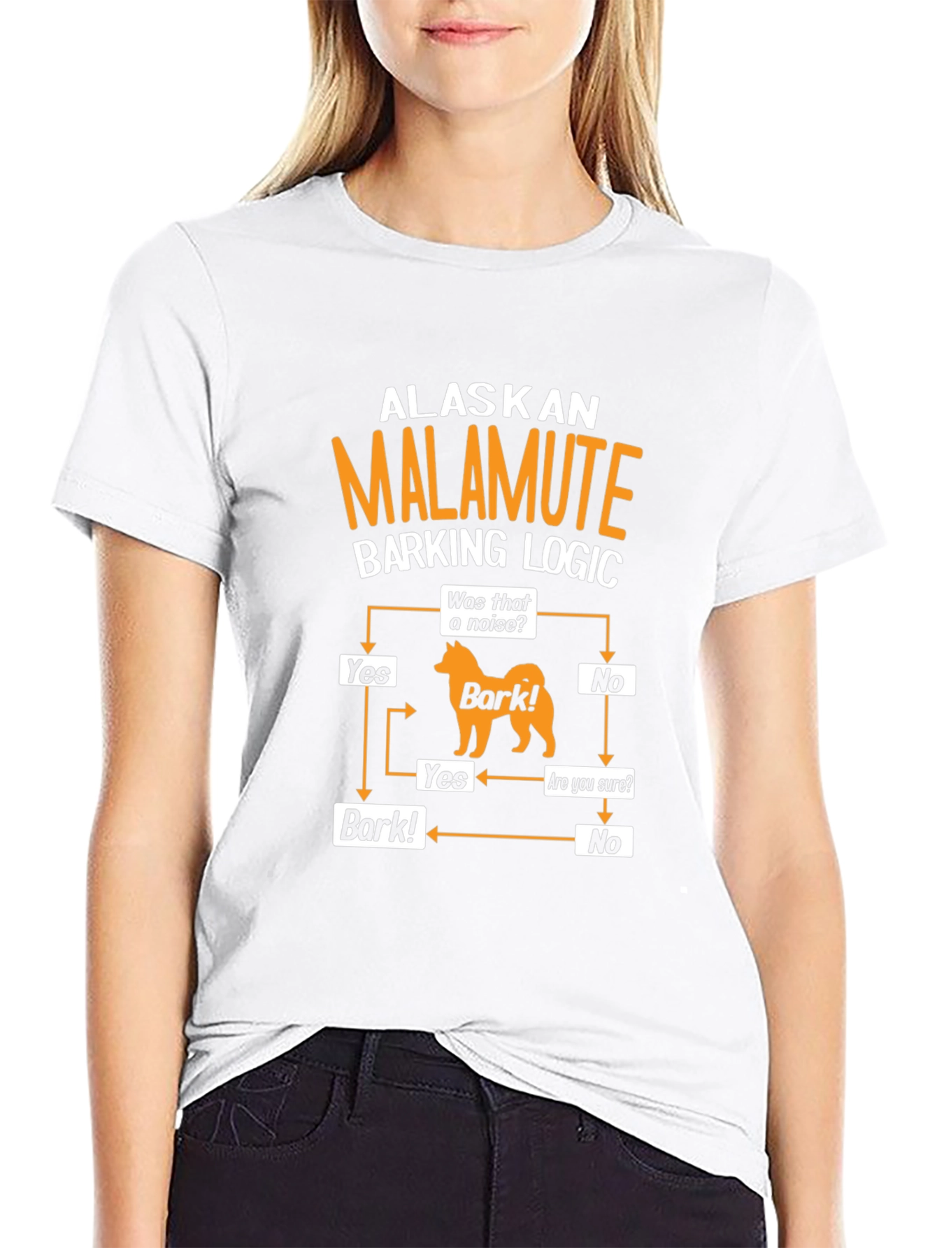 Alaskan Malamute Barking Logic T-Shirt