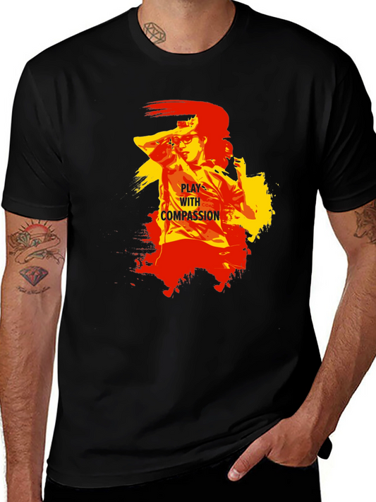 Play With Compassion Graphic T-Shirt - Black