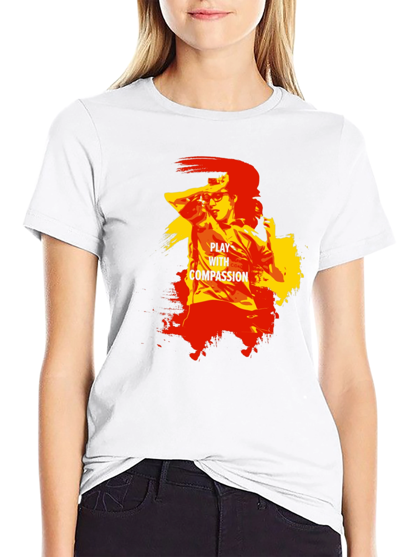 Play With Compassion Graphic T-Shirt - Black