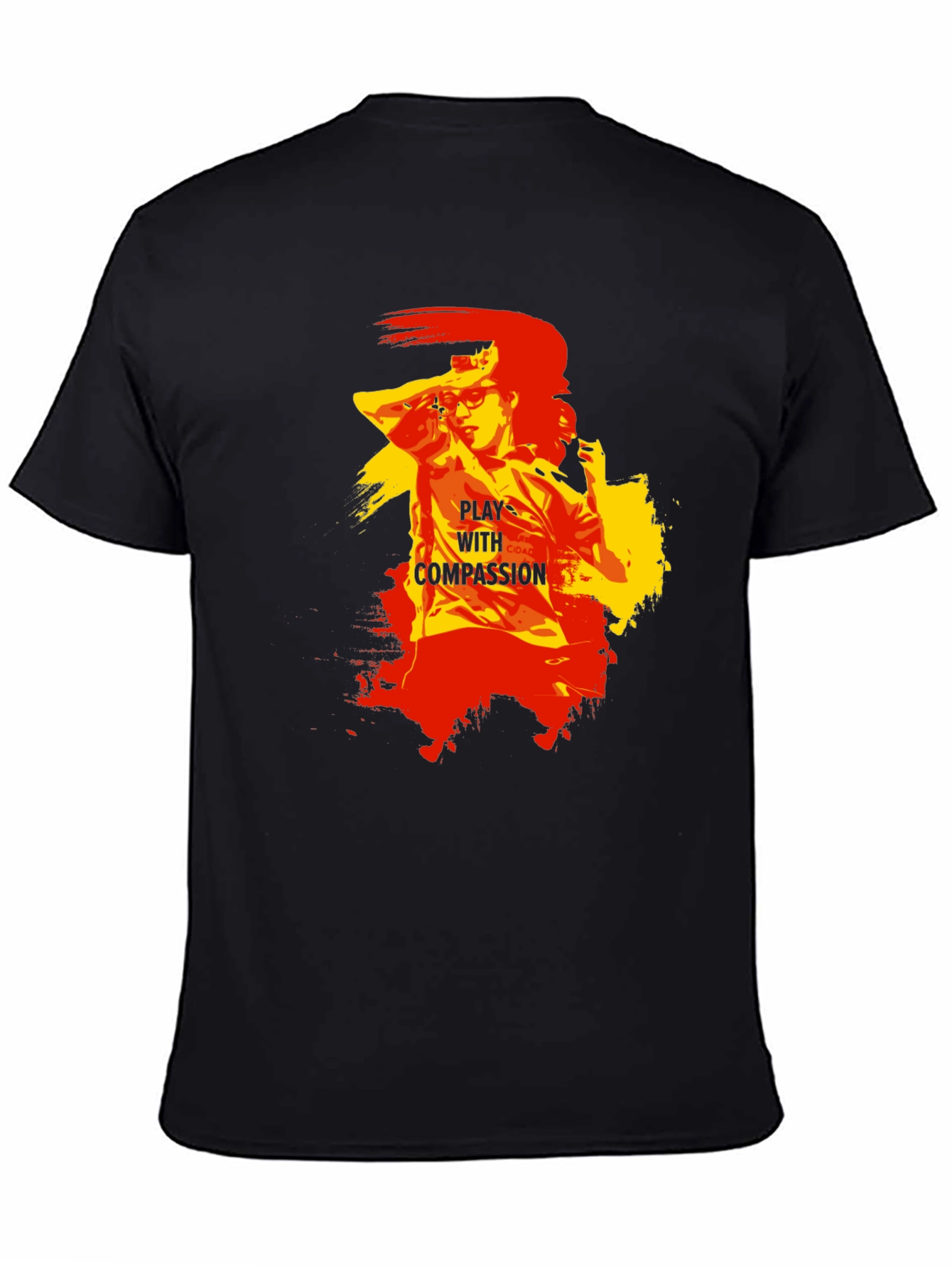 Play With Compassion Graphic T-Shirt - Black