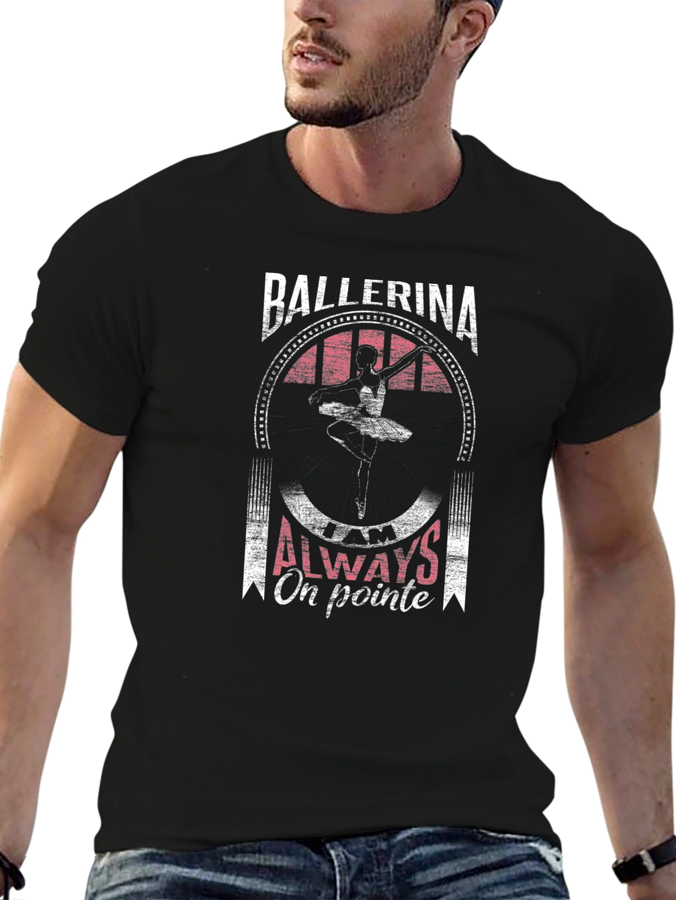 Ballerina Always On Pointe Black T-Shirt