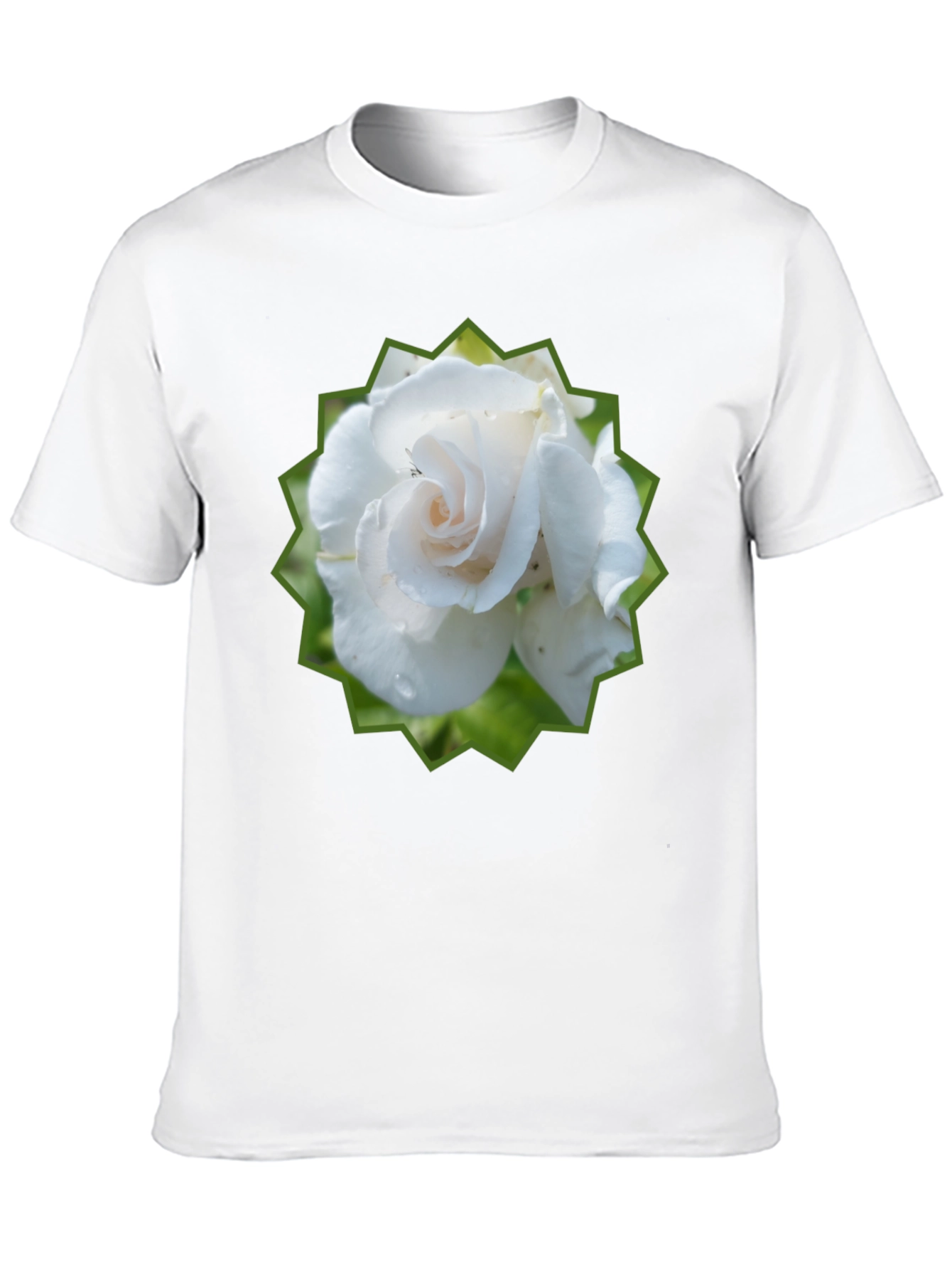 Rose Graphic Tee - Black Cotton T-Shirt