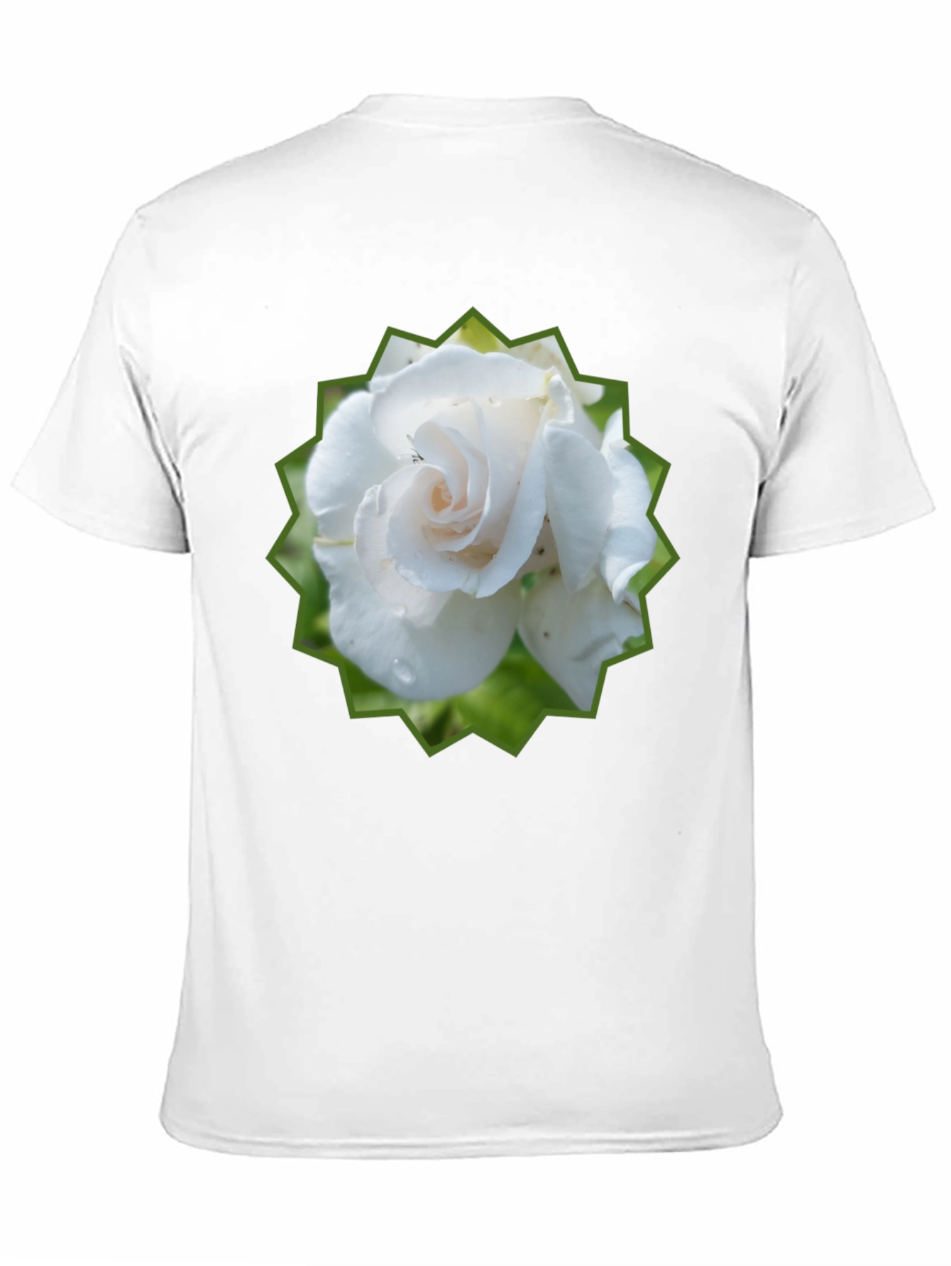 Rose Graphic Tee - Black Cotton T-Shirt