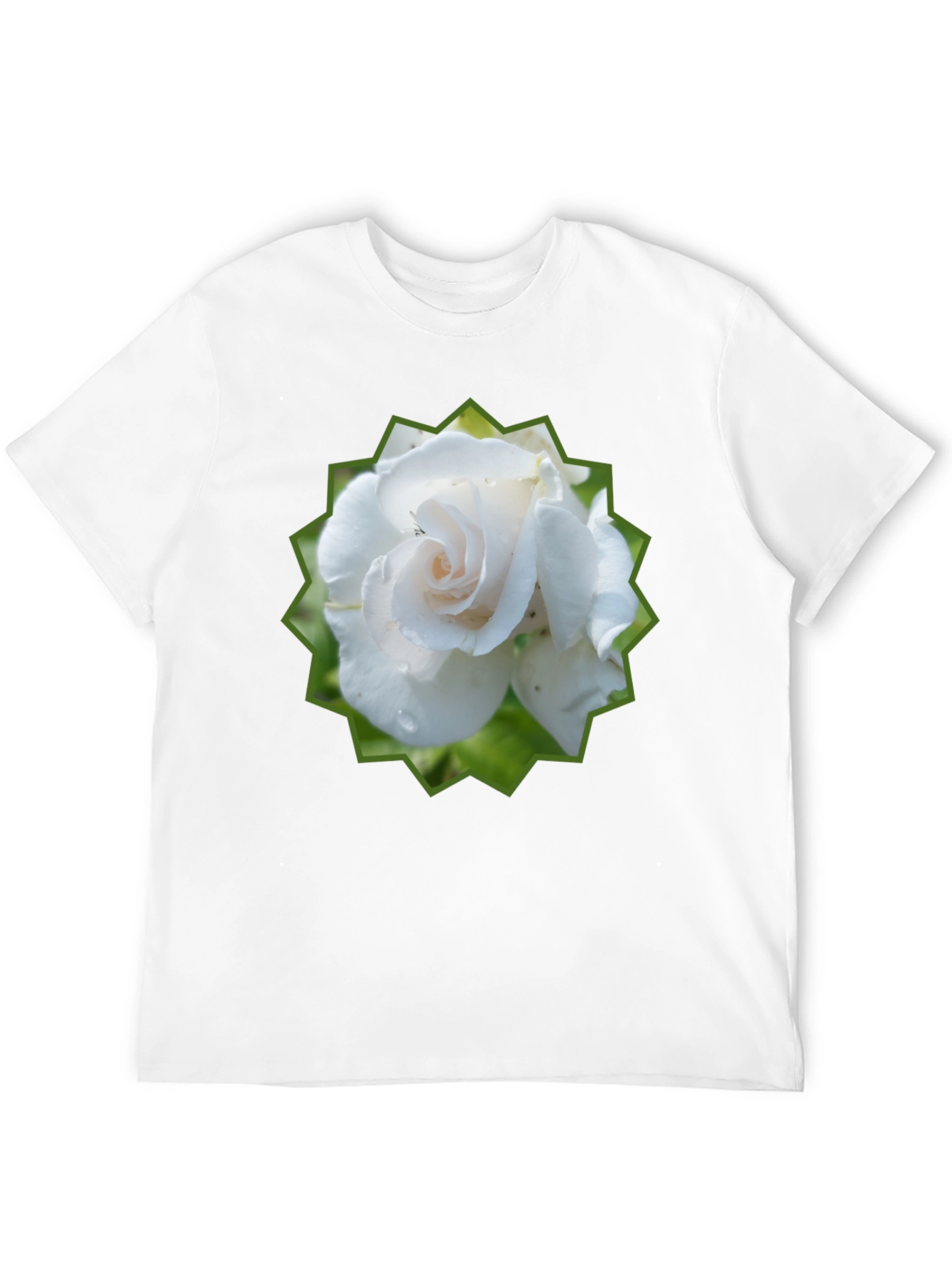 Rose Graphic Tee - Black Cotton T-Shirt