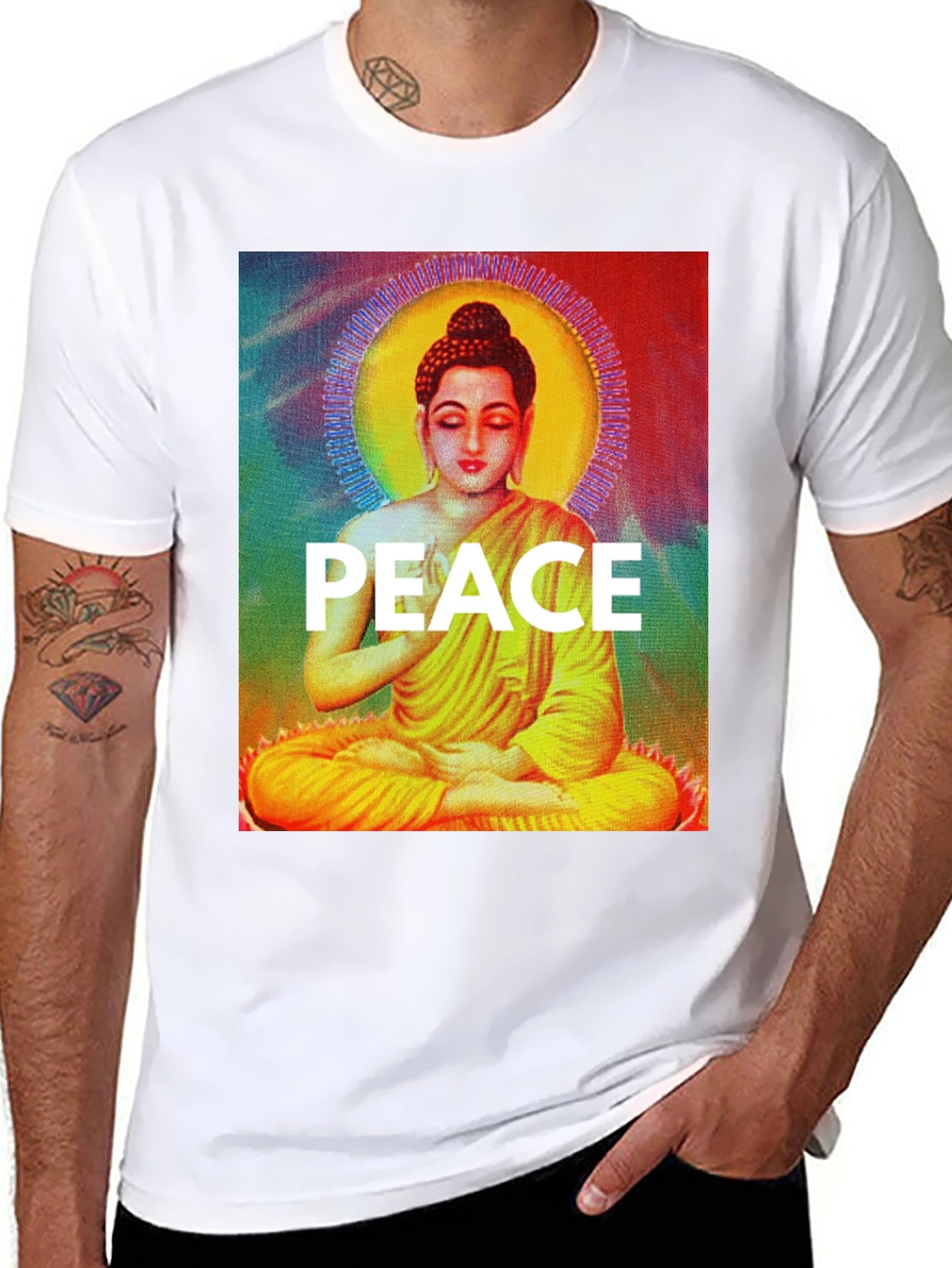 Peace Buddha Graphic Tee
