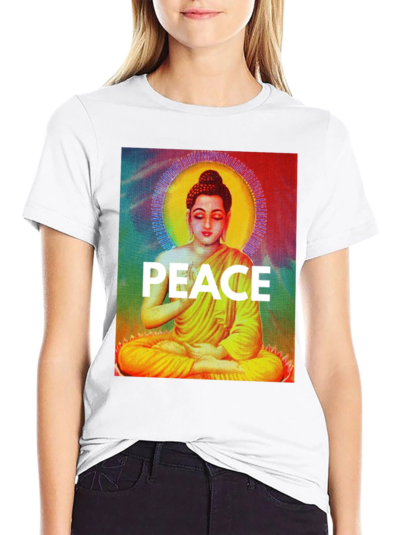 Peace Buddha Graphic Tee