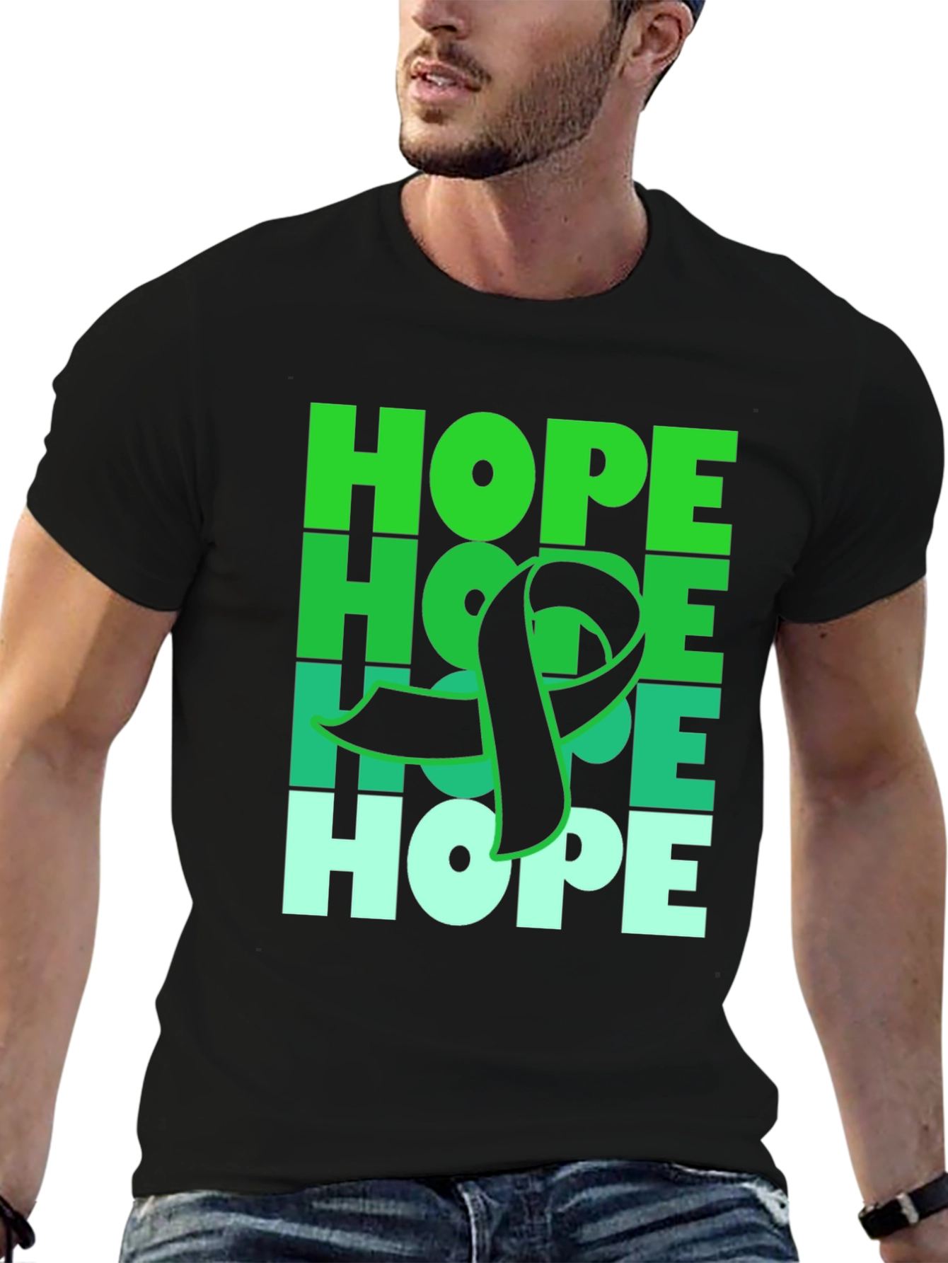 Hope Ribbon T-Shirt - Mental Health Awareness