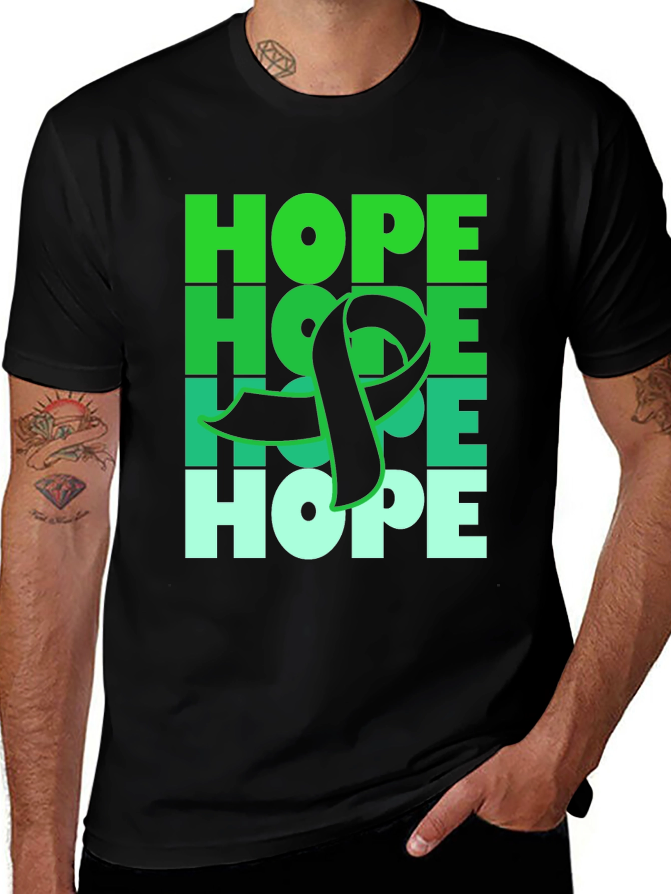 Hope Ribbon T-Shirt - Mental Health Awareness