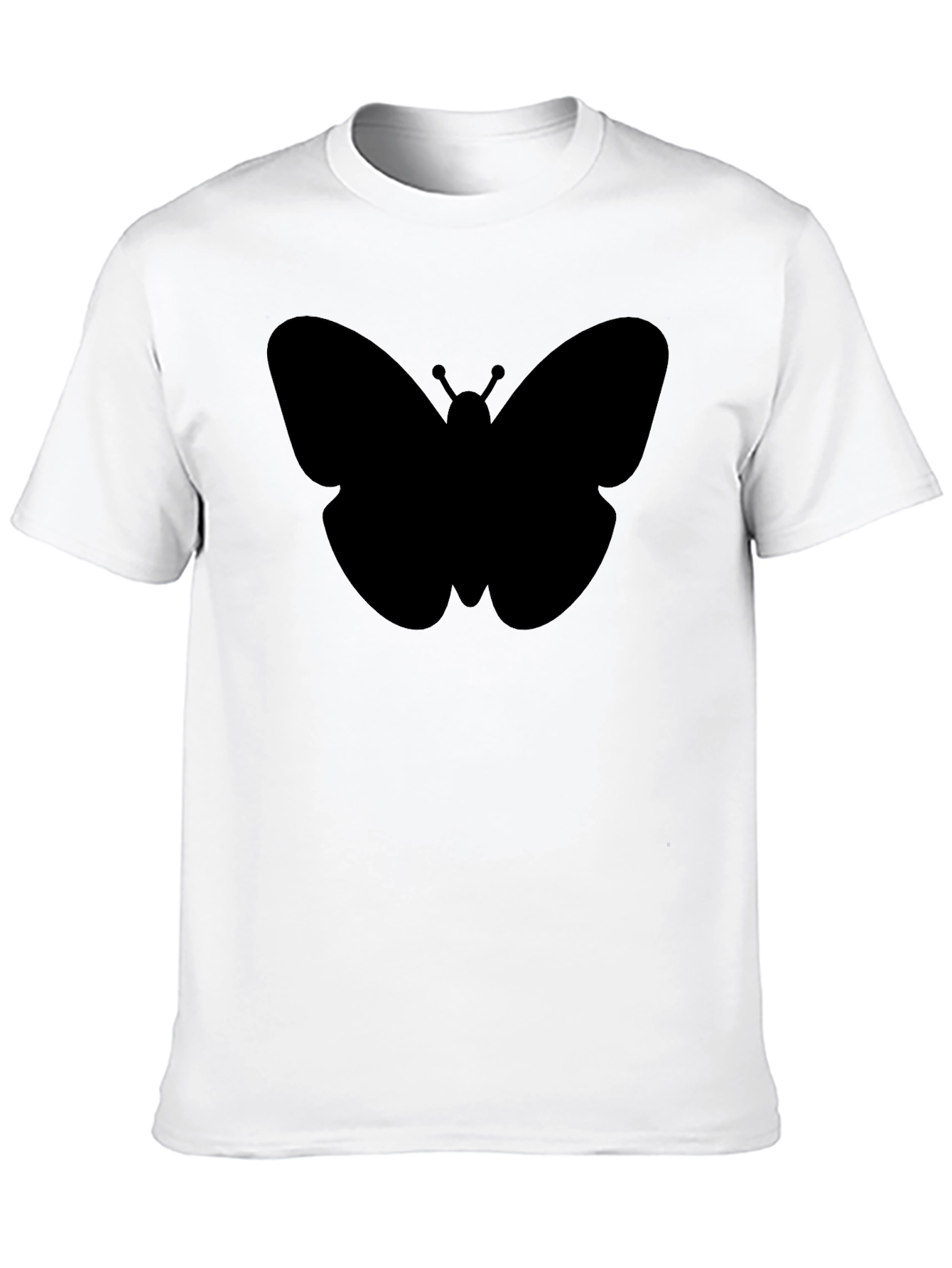 Butterfly Graphic Tee - Modern Black T-Shirt