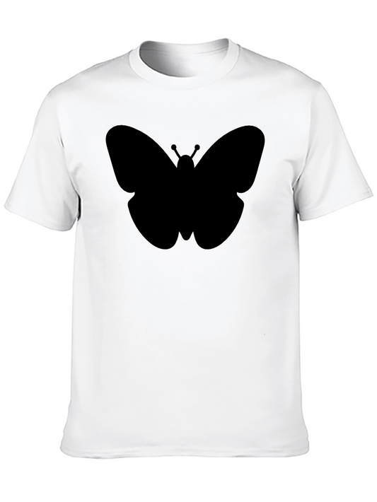 Butterfly Graphic Tee - Modern Black T-Shirt