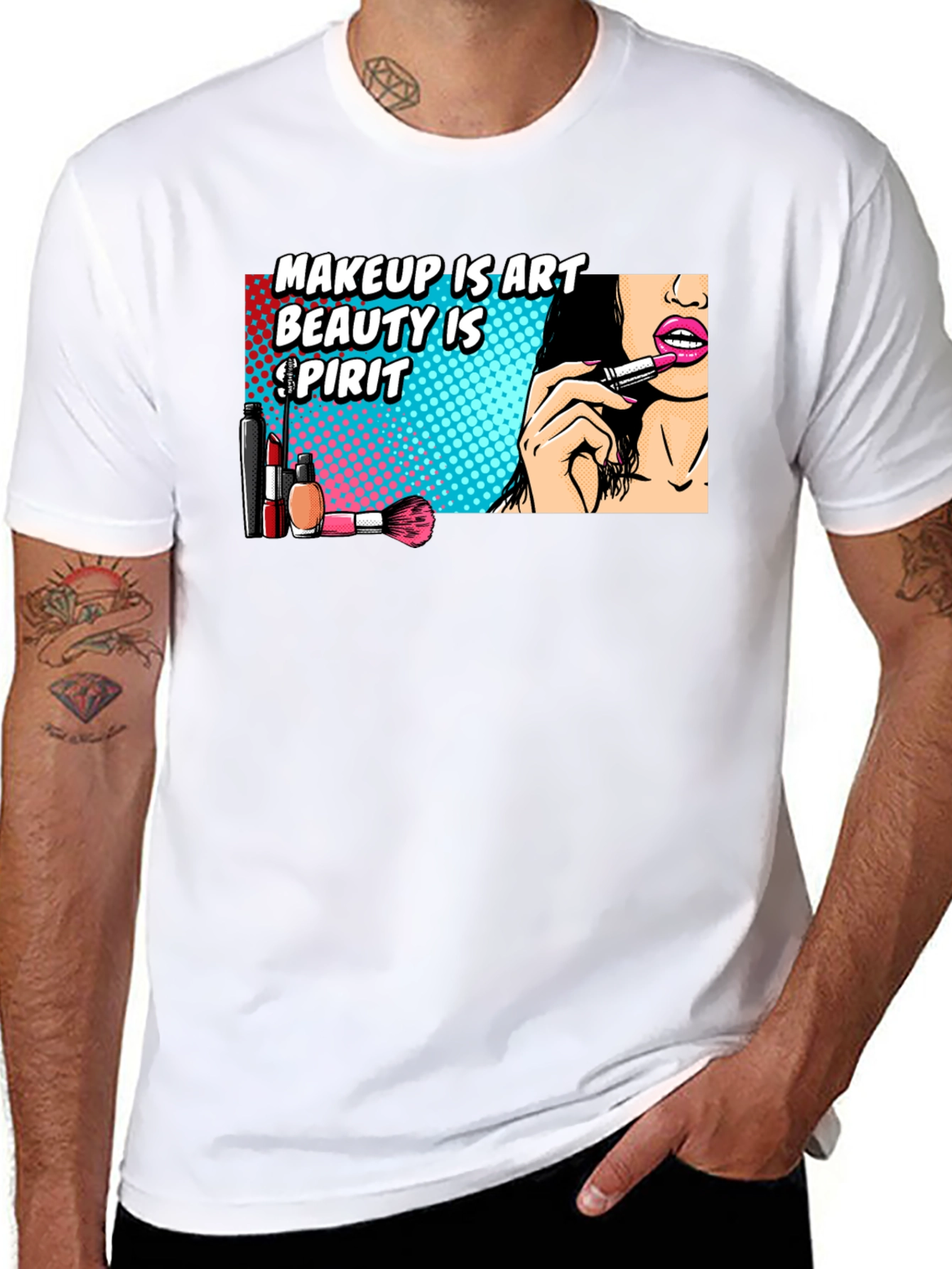 Makeup is Art T-Shirt - Beauty Spirit Tee