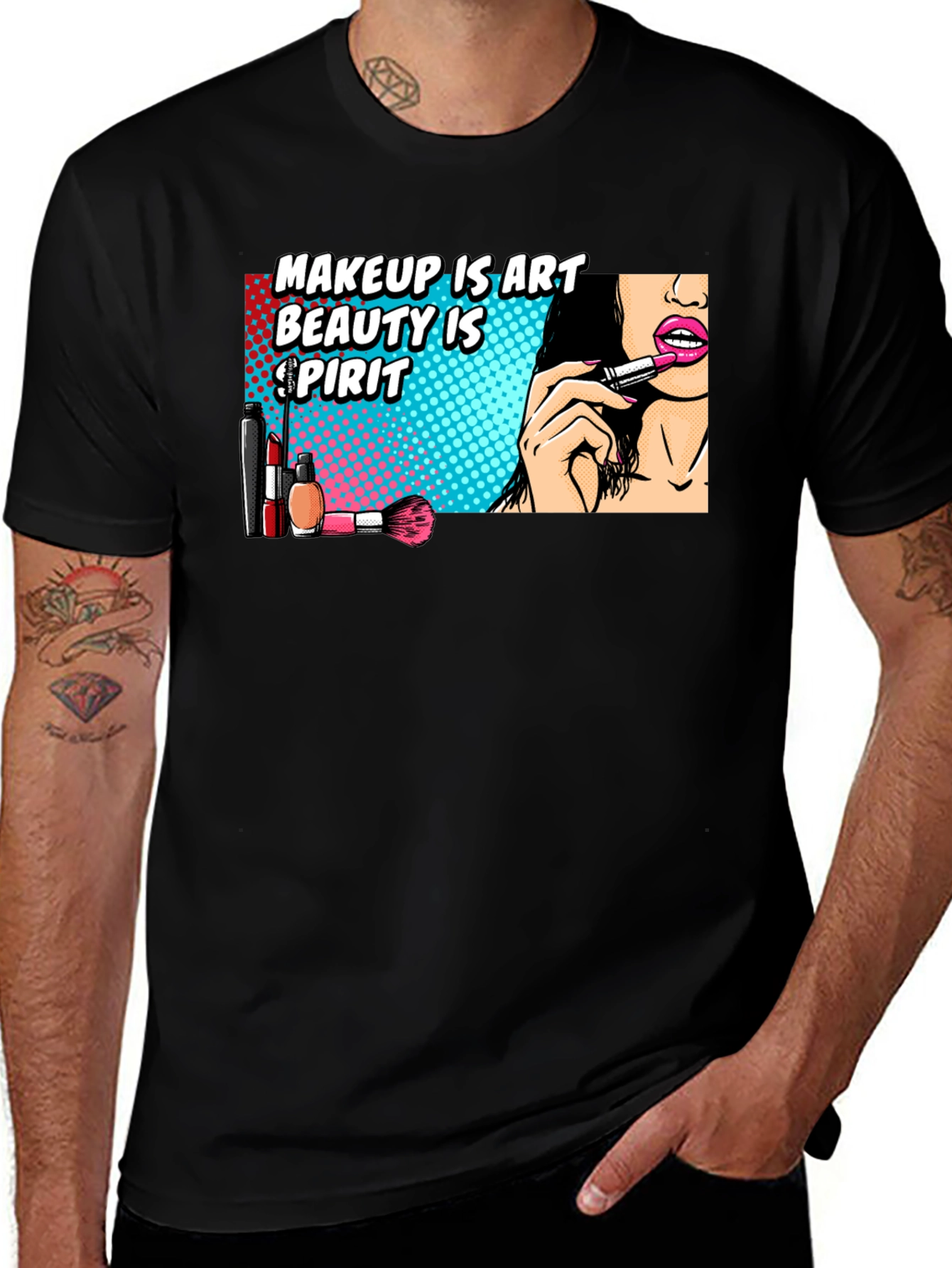 Makeup is Art T-Shirt - Beauty Spirit Tee