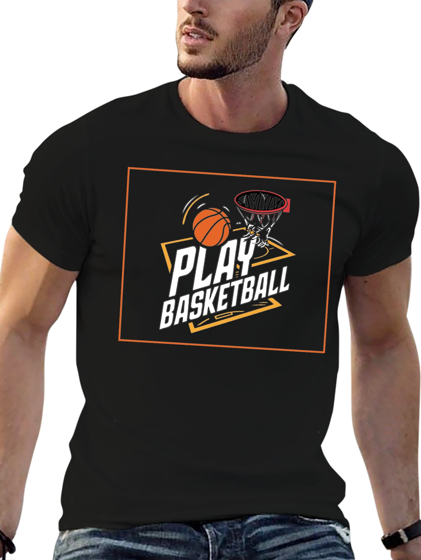 Play Basketball Graphic Tee - Stylish & Comfortable
