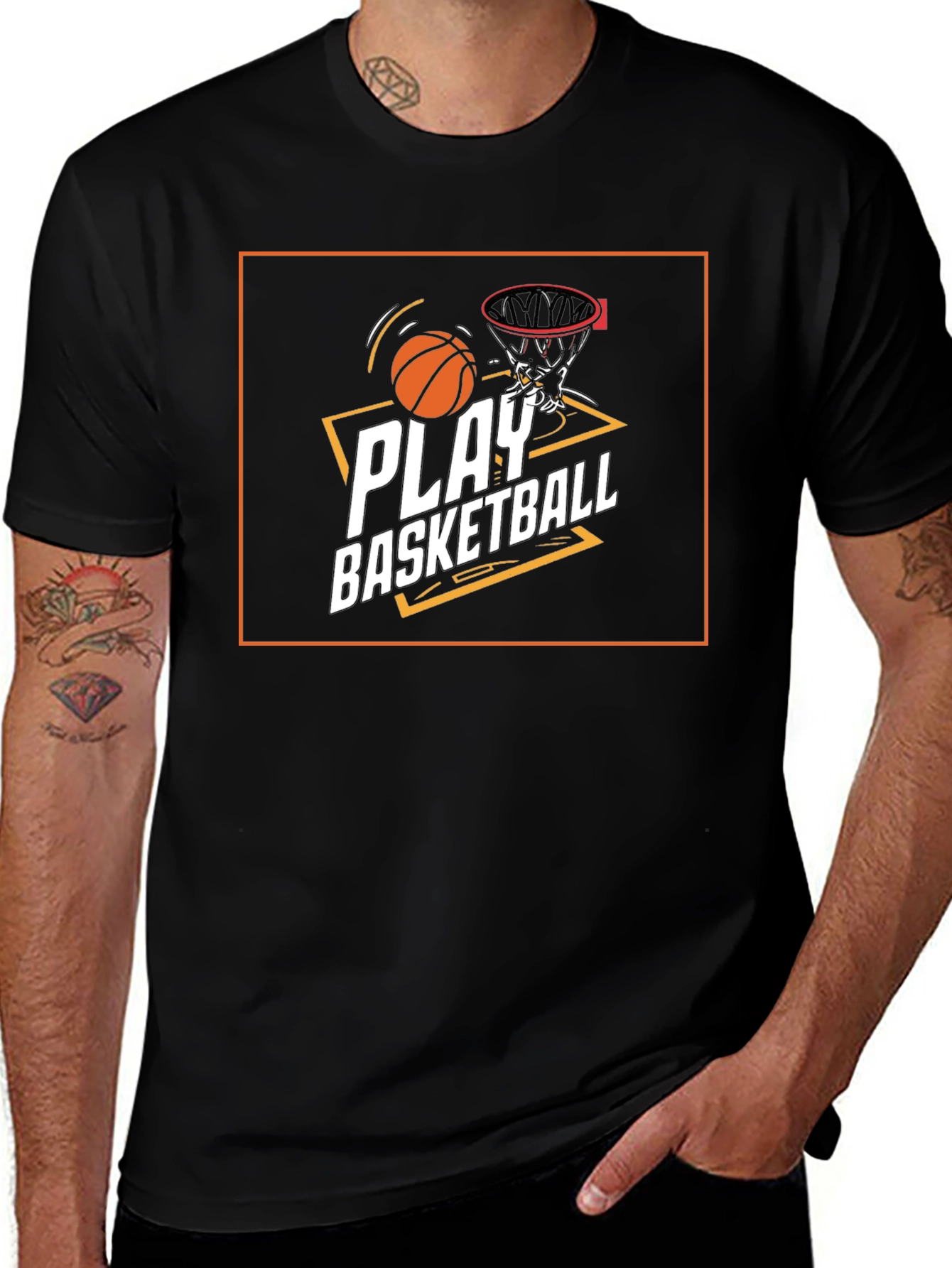 Play Basketball Graphic Tee - Stylish & Comfortable