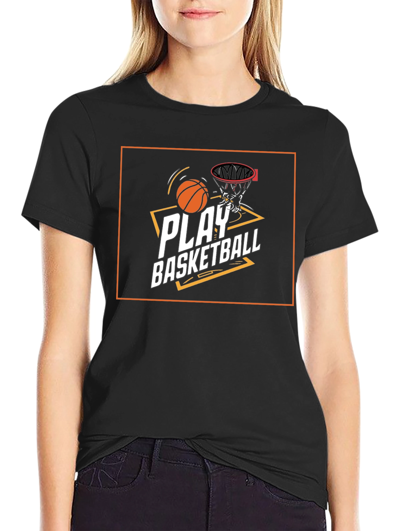 Play Basketball Graphic Tee - Stylish & Comfortable