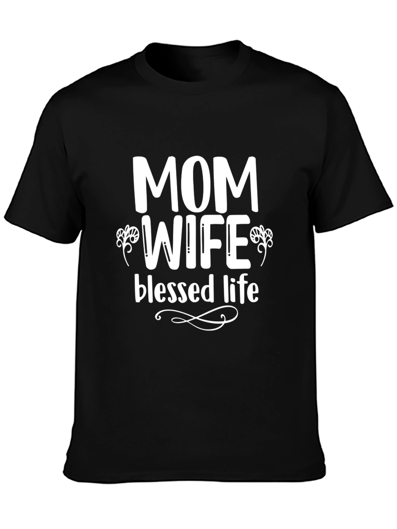 Mom Wife Blessed Life Graphic Tee