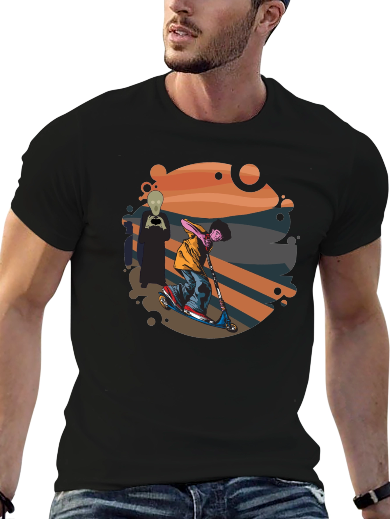 Skateboarding Alien T-Shirt - Cool Graphic Tee