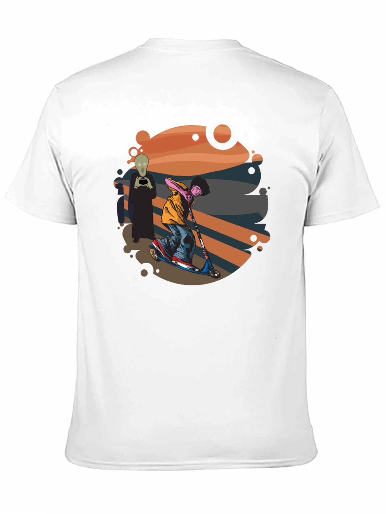 Skateboarding Alien T-Shirt - Cool Graphic Tee