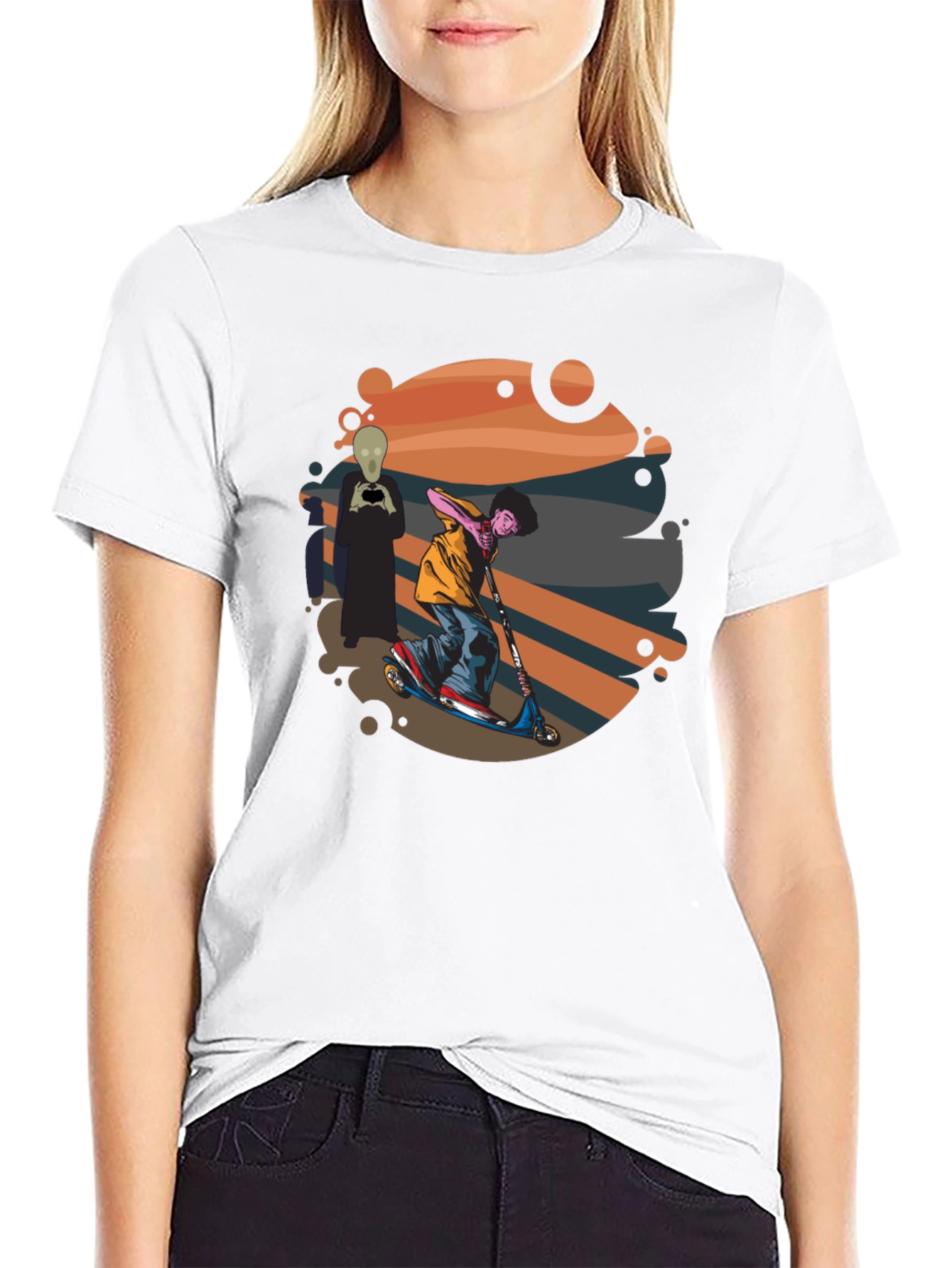 Skateboarding Alien T-Shirt - Cool Graphic Tee