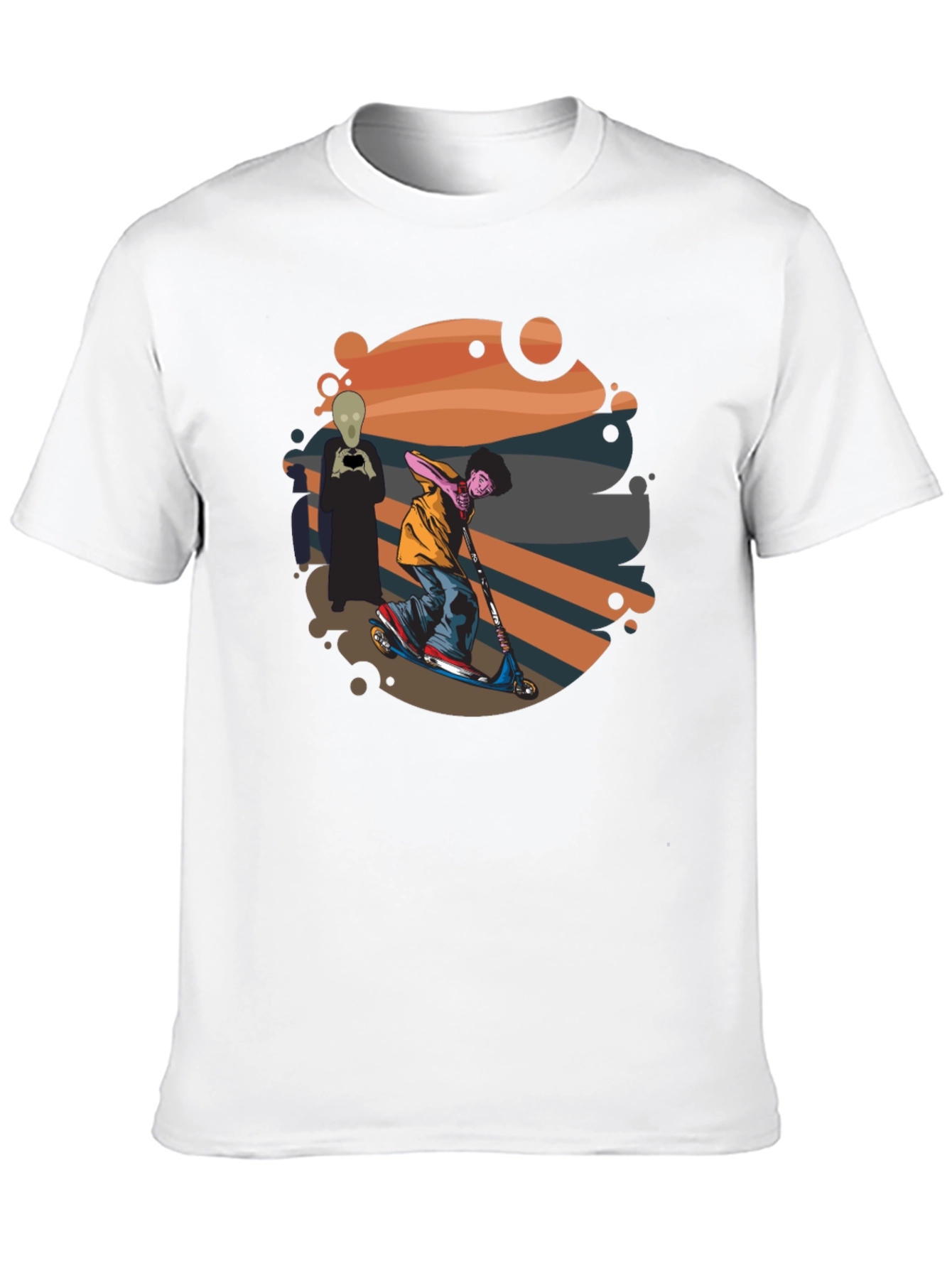 Skateboarding Alien T-Shirt - Cool Graphic Tee