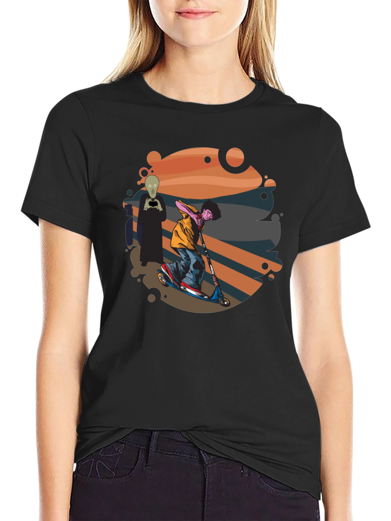 Skateboarding Alien T-Shirt - Cool Graphic Tee