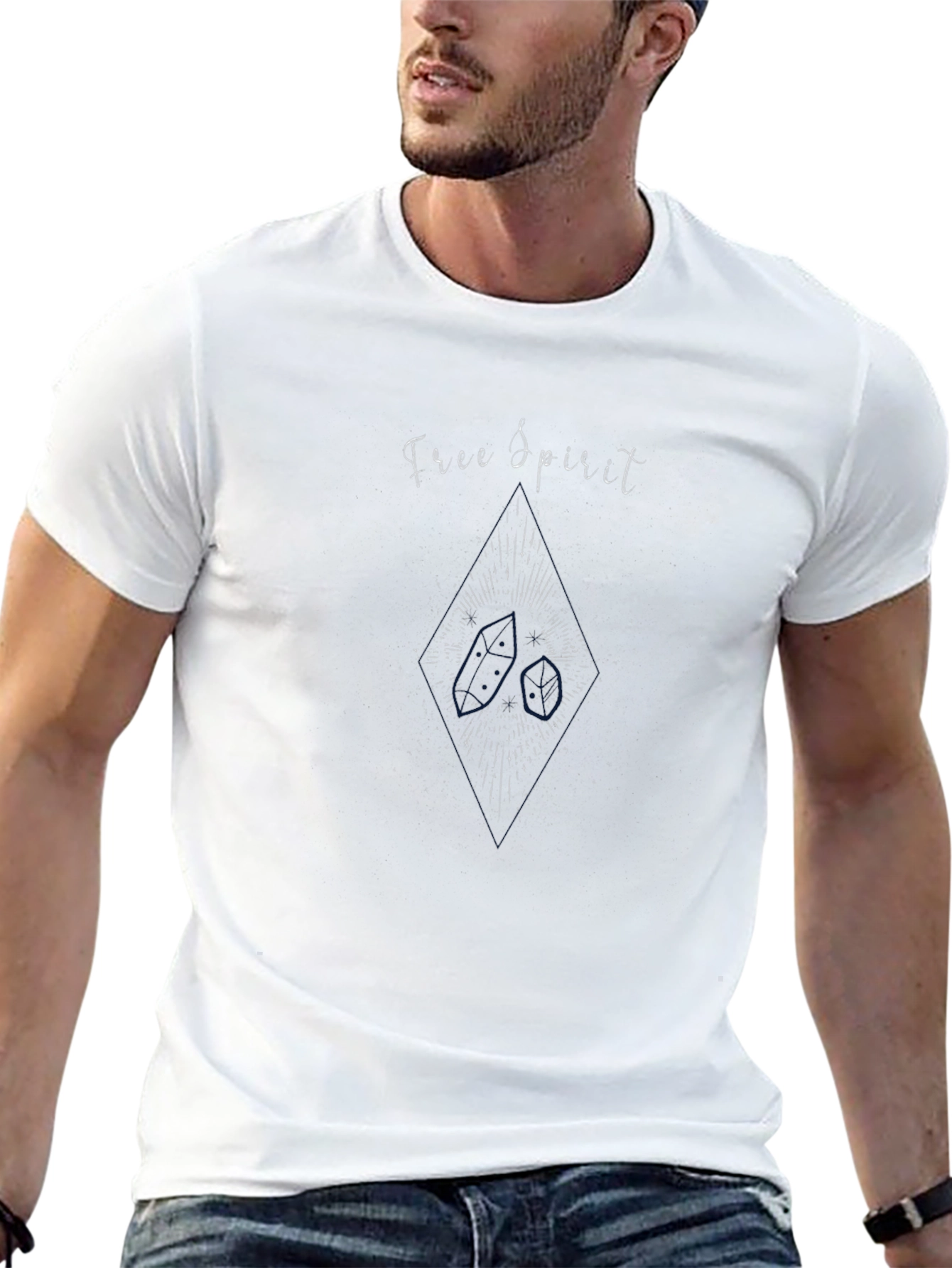 Free Spirit Graphic Black T-Shirt