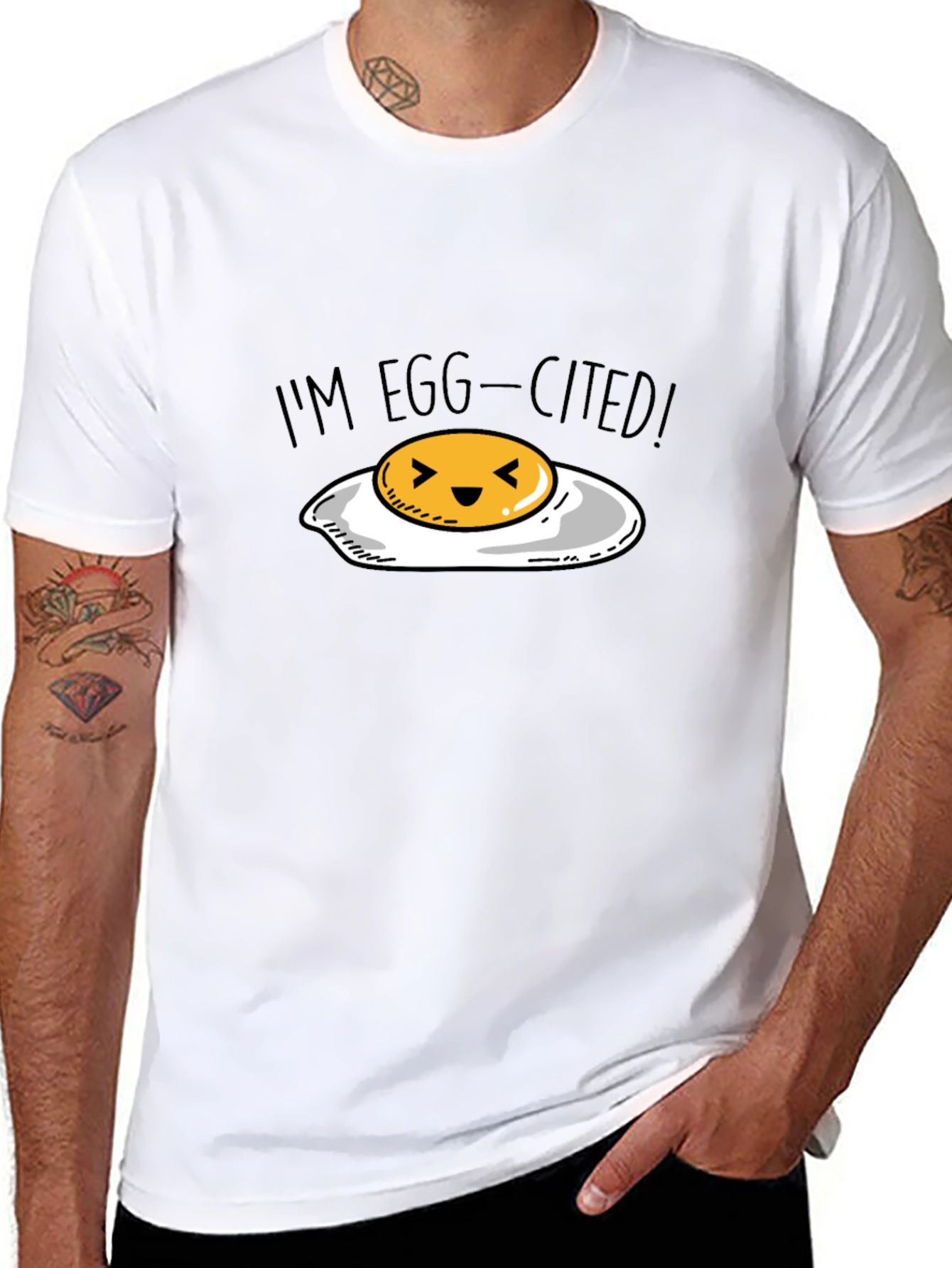 Egg-Cited T-Shirt - Funny Egg Pun Tee