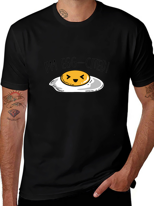 Egg-Cited T-Shirt - Funny Egg Pun Tee