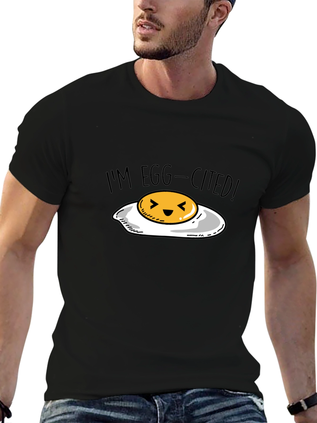 Egg-Cited T-Shirt - Funny Egg Pun Tee