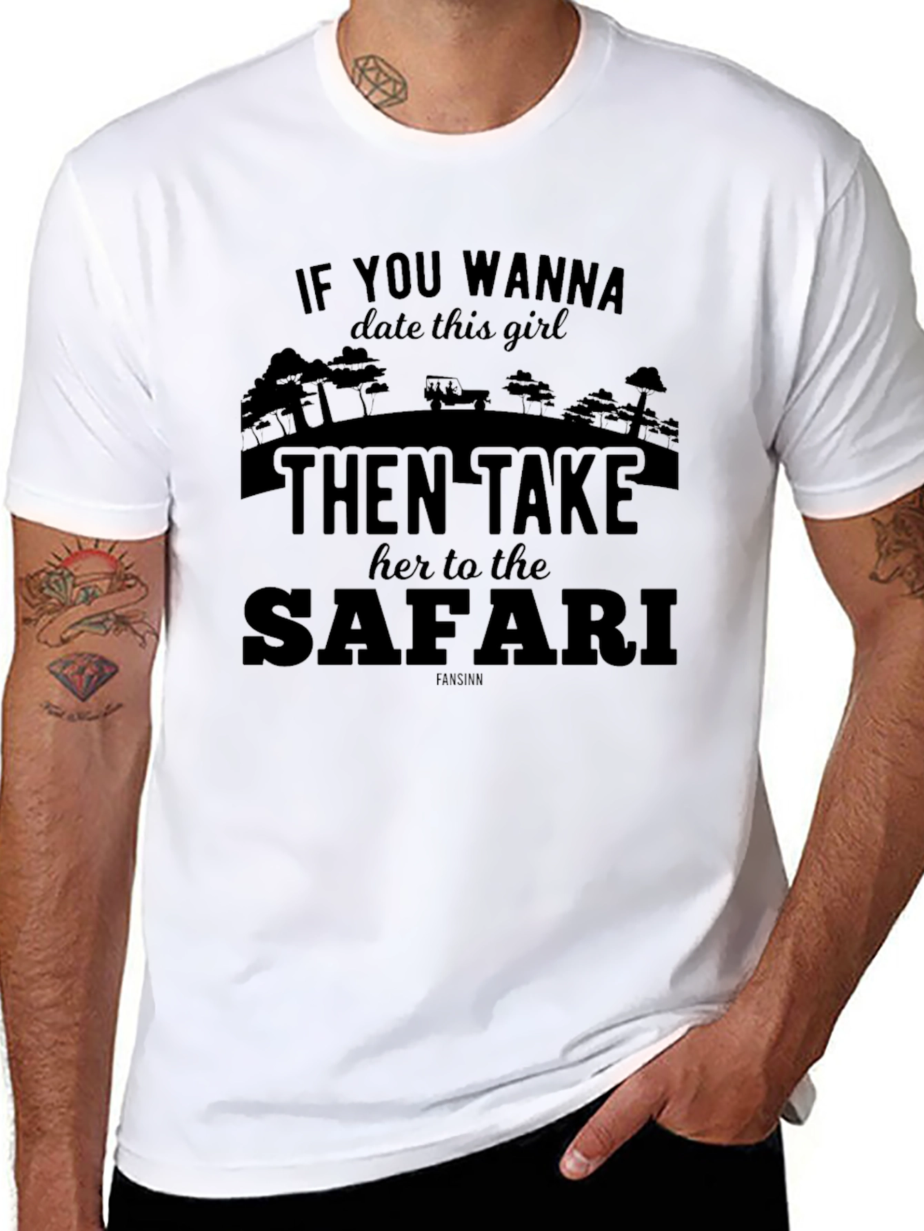 Safari Date T-Shirt - Wanna Date This Girl? Tee