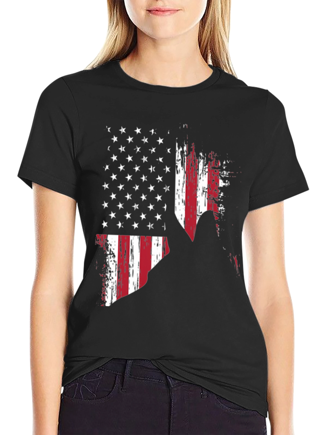 American Flag Patriotic Mens T-Shirt