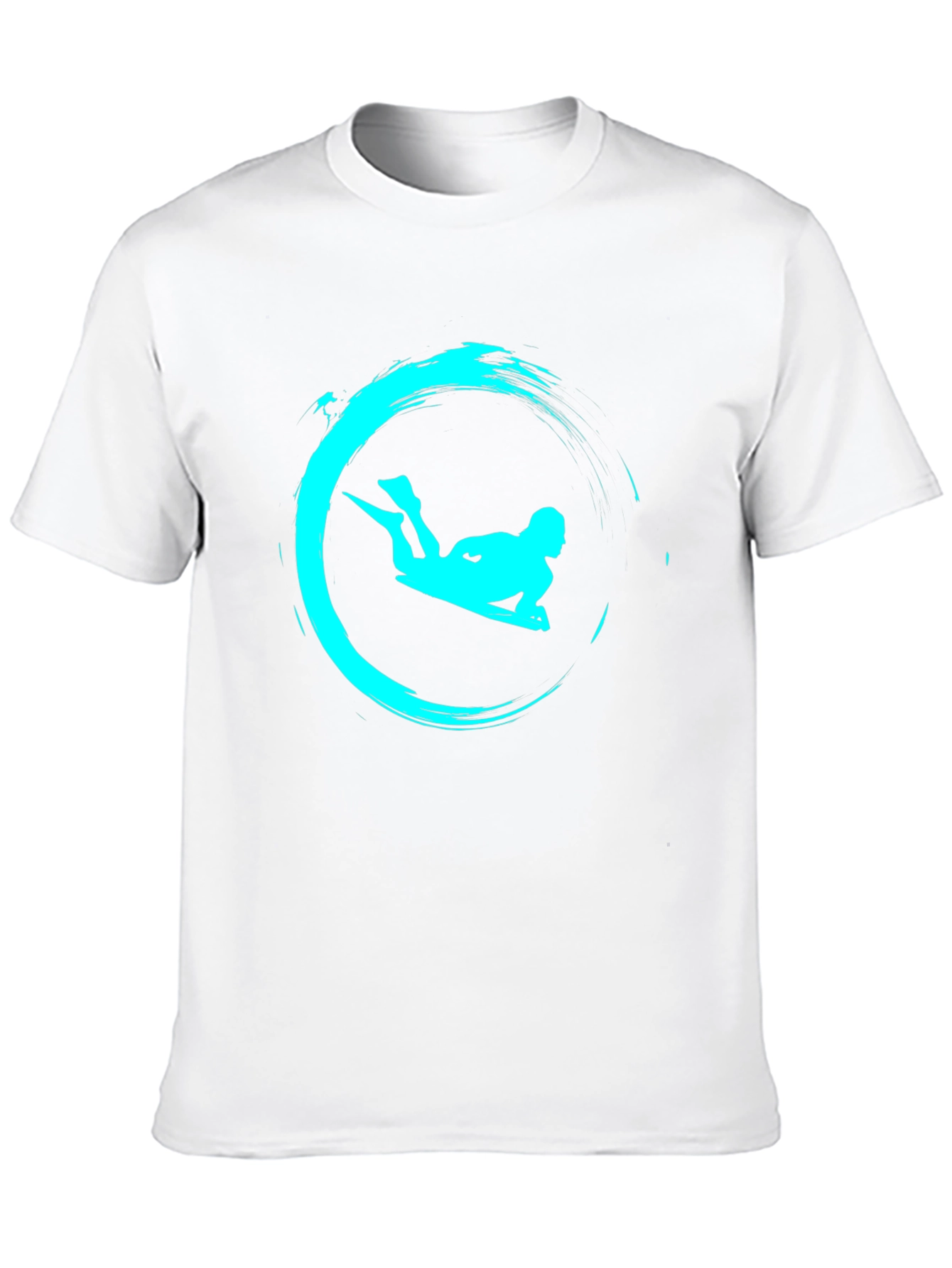 Cool Surf Rider Graphic Tee - Black