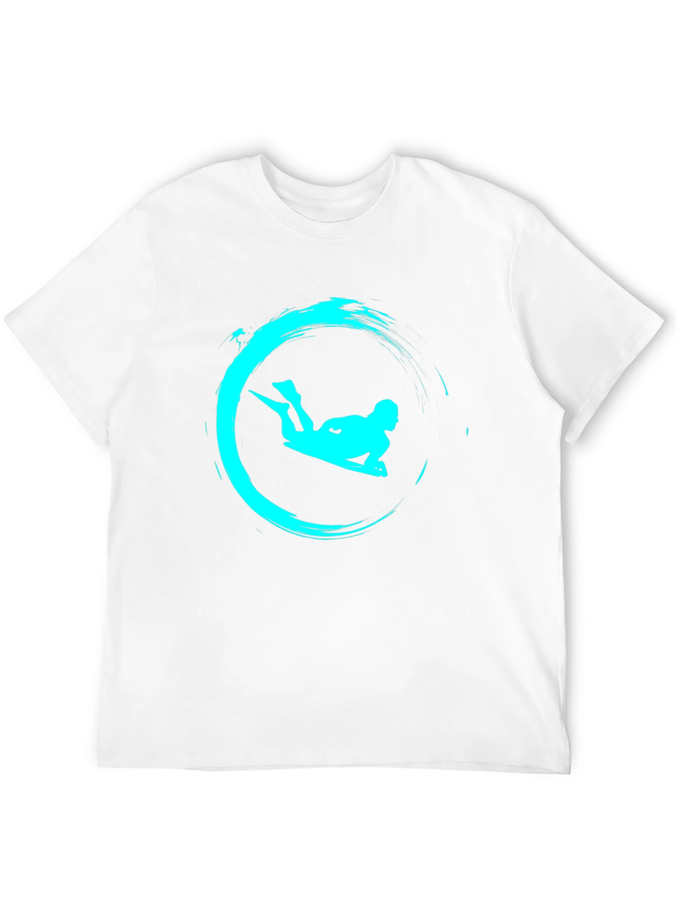 Cool Surf Rider Graphic Tee - Black