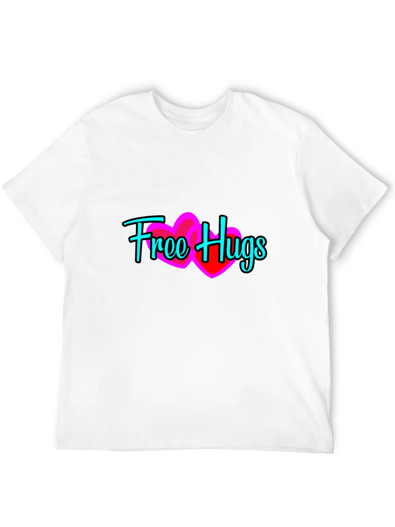 Free Hugs Graphic Tee - Soft Cotton Comfort