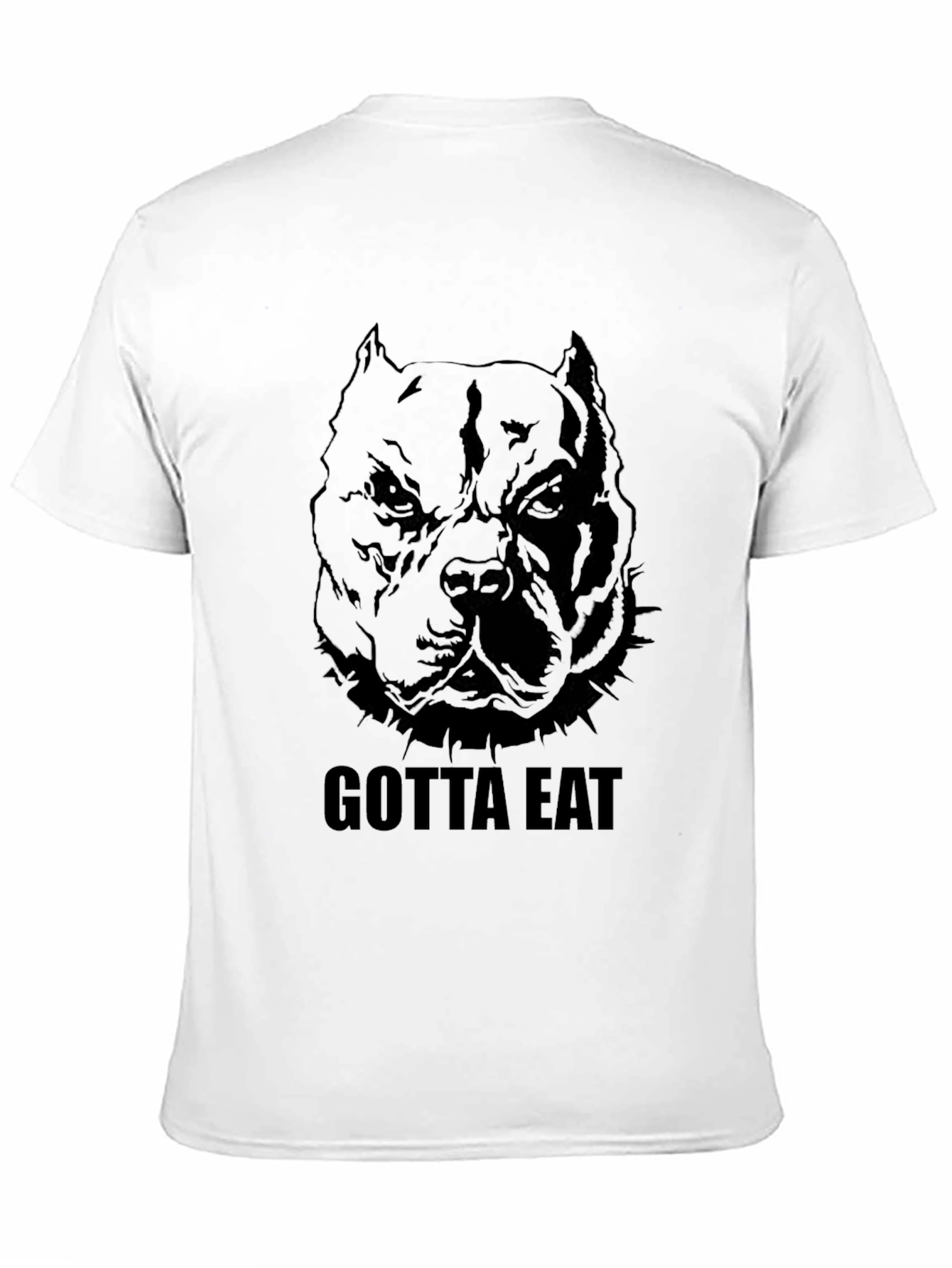 Gotta Eat Pitbull Graphic Tee - Mens Black T-Shirt